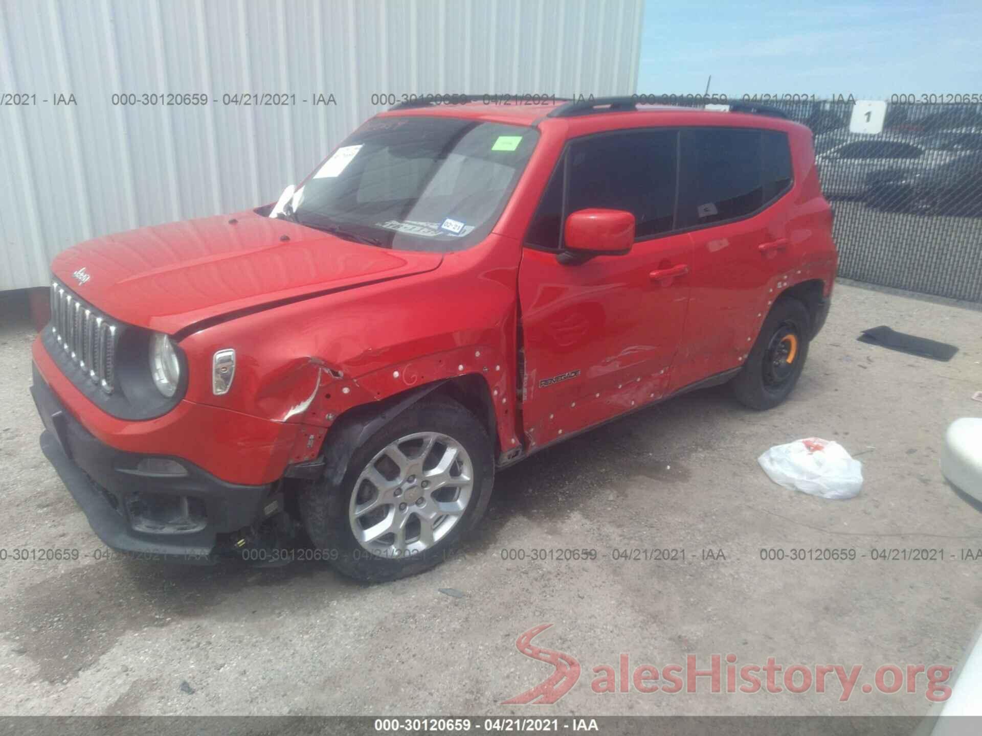 ZACCJABT8GPC51568 2016 JEEP RENEGADE