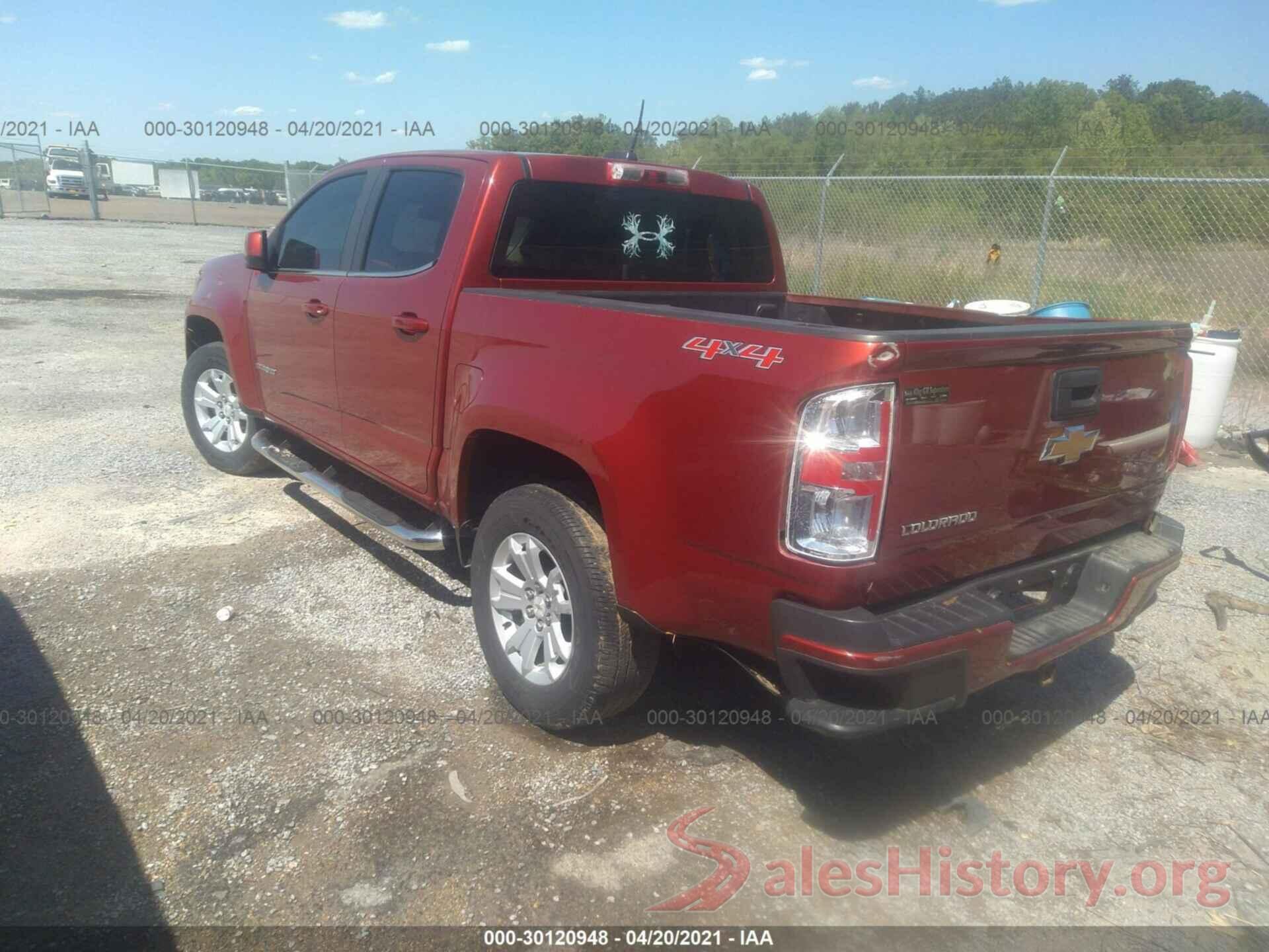 1GCGTCE37G1233520 2016 CHEVROLET COLORADO