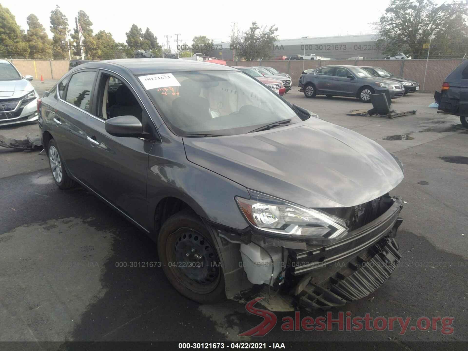 3N1AB7APXKY228036 2019 NISSAN SENTRA