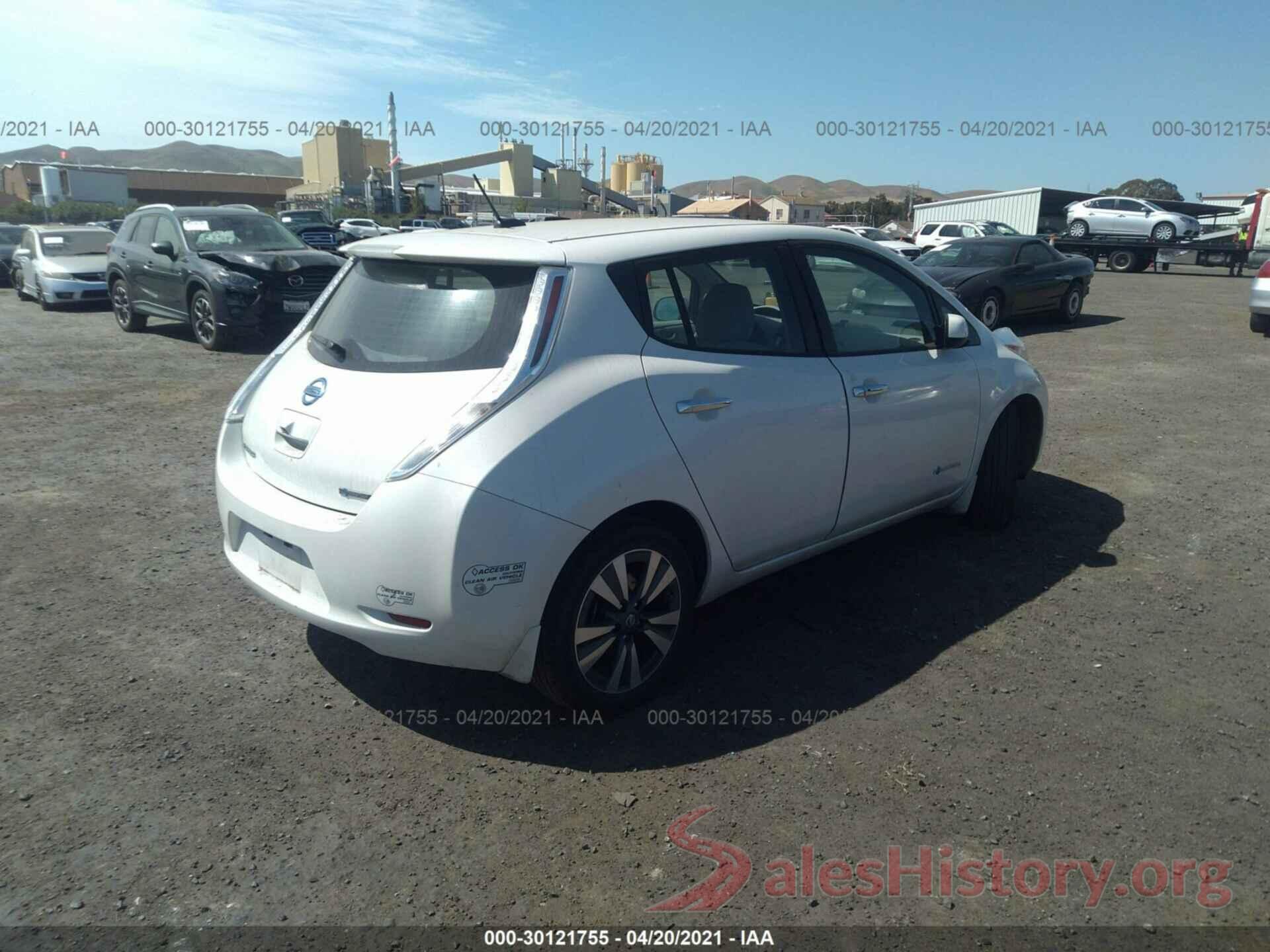 1N4BZ0CP7GC307221 2016 NISSAN LEAF