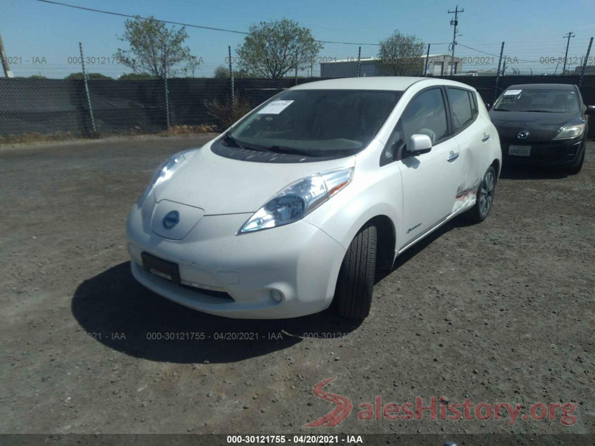 1N4BZ0CP7GC307221 2016 NISSAN LEAF