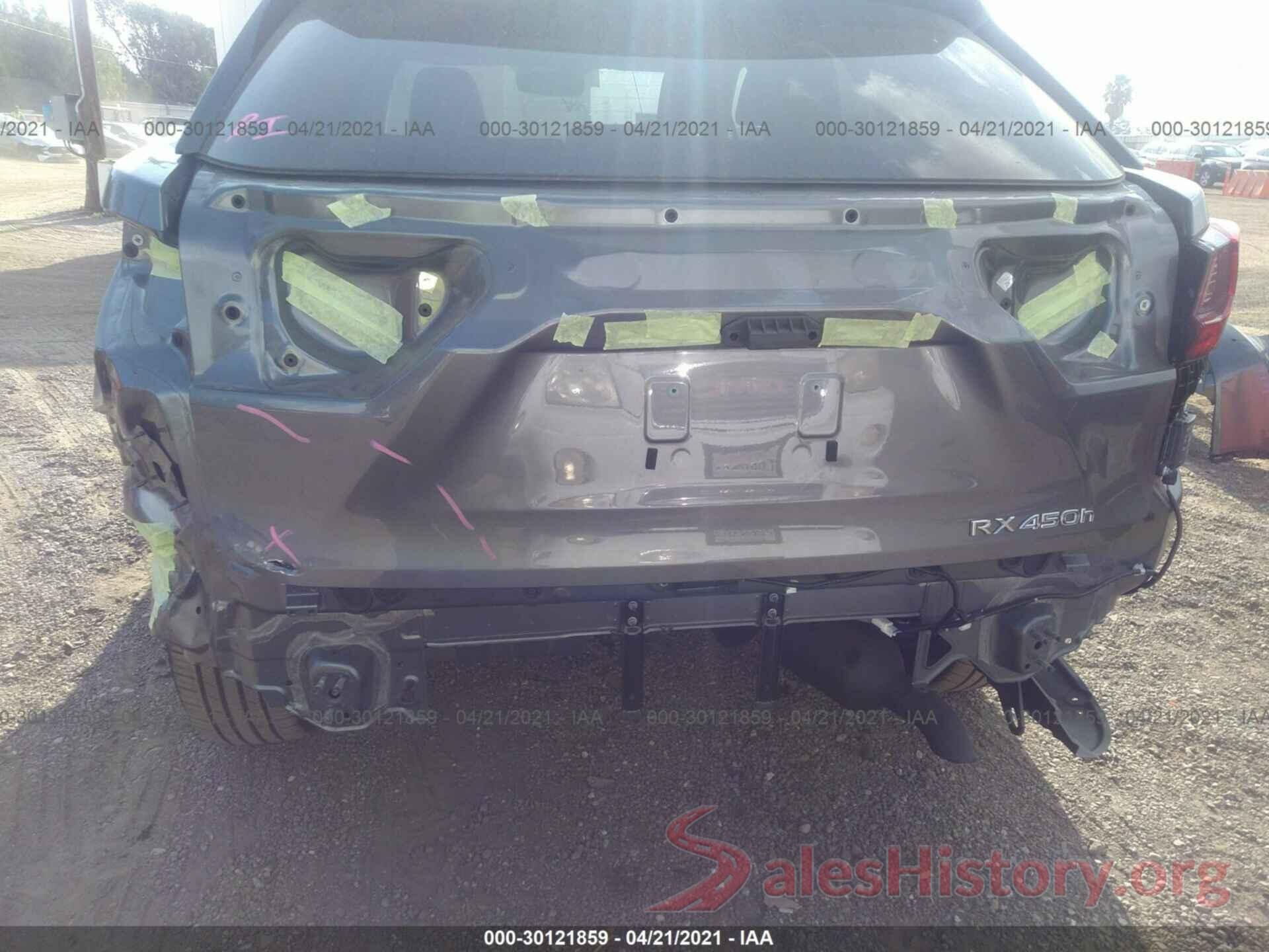 2T2HGMDA9LC056050 2020 LEXUS RX