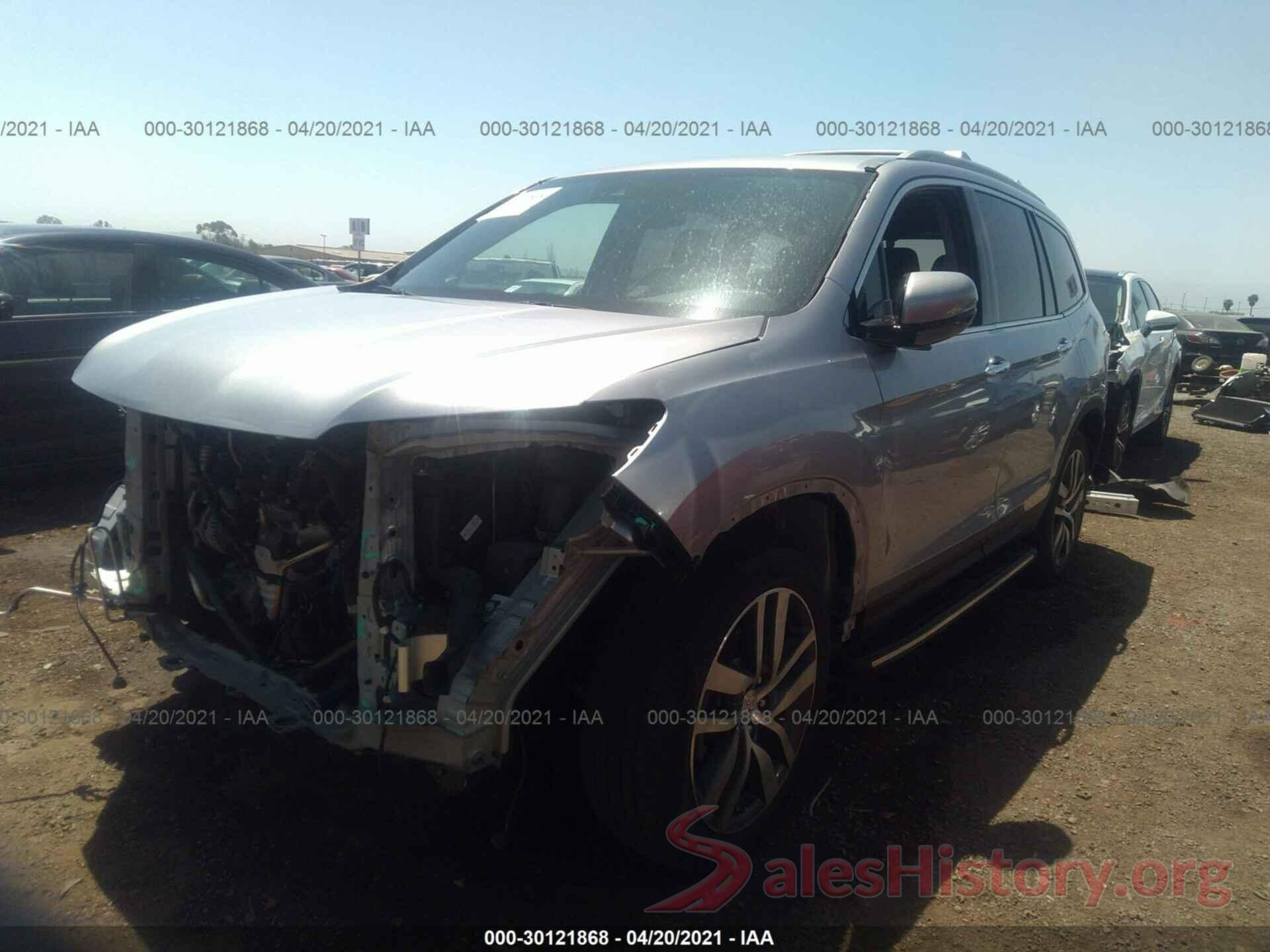 5FNYF6H08GB033848 2016 HONDA PILOT