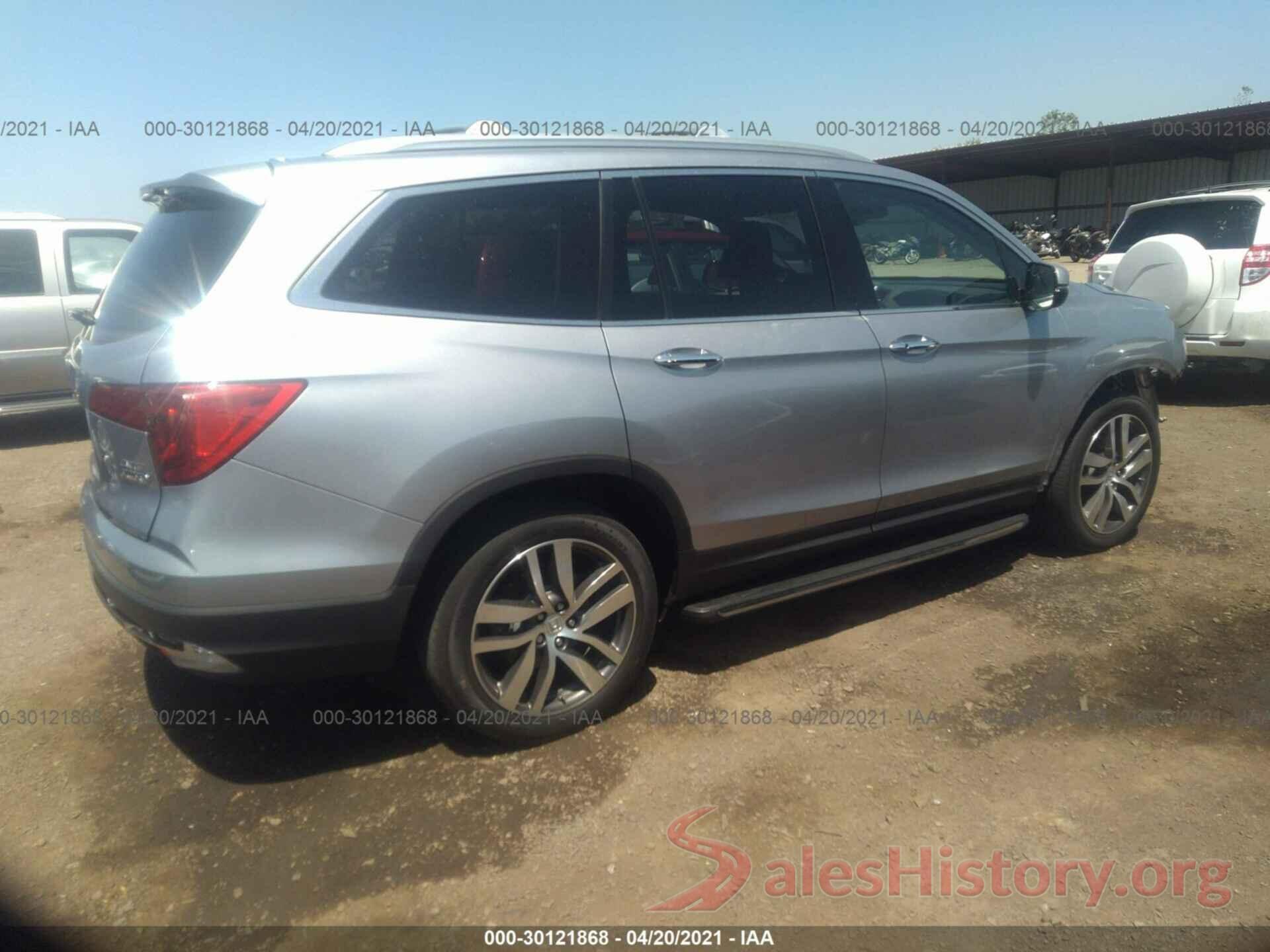 5FNYF6H08GB033848 2016 HONDA PILOT