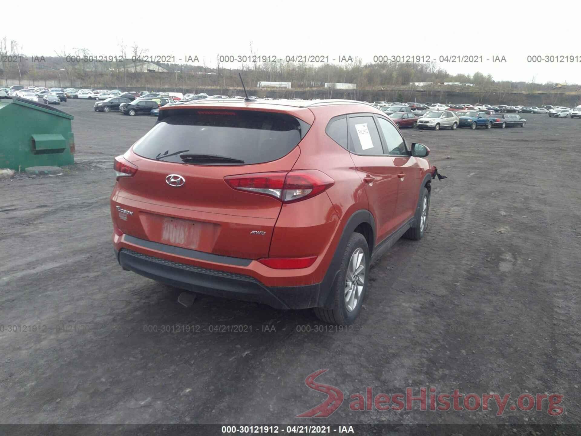 KM8J3CA48GU226297 2016 HYUNDAI TUCSON