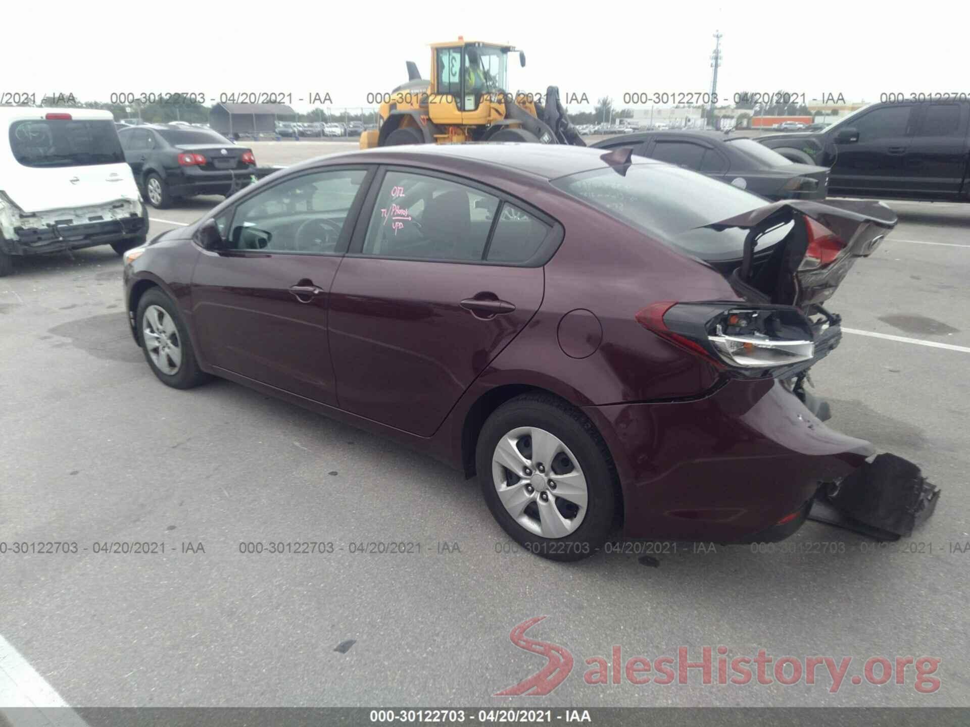 3KPFK4A73HE145673 2017 KIA FORTE