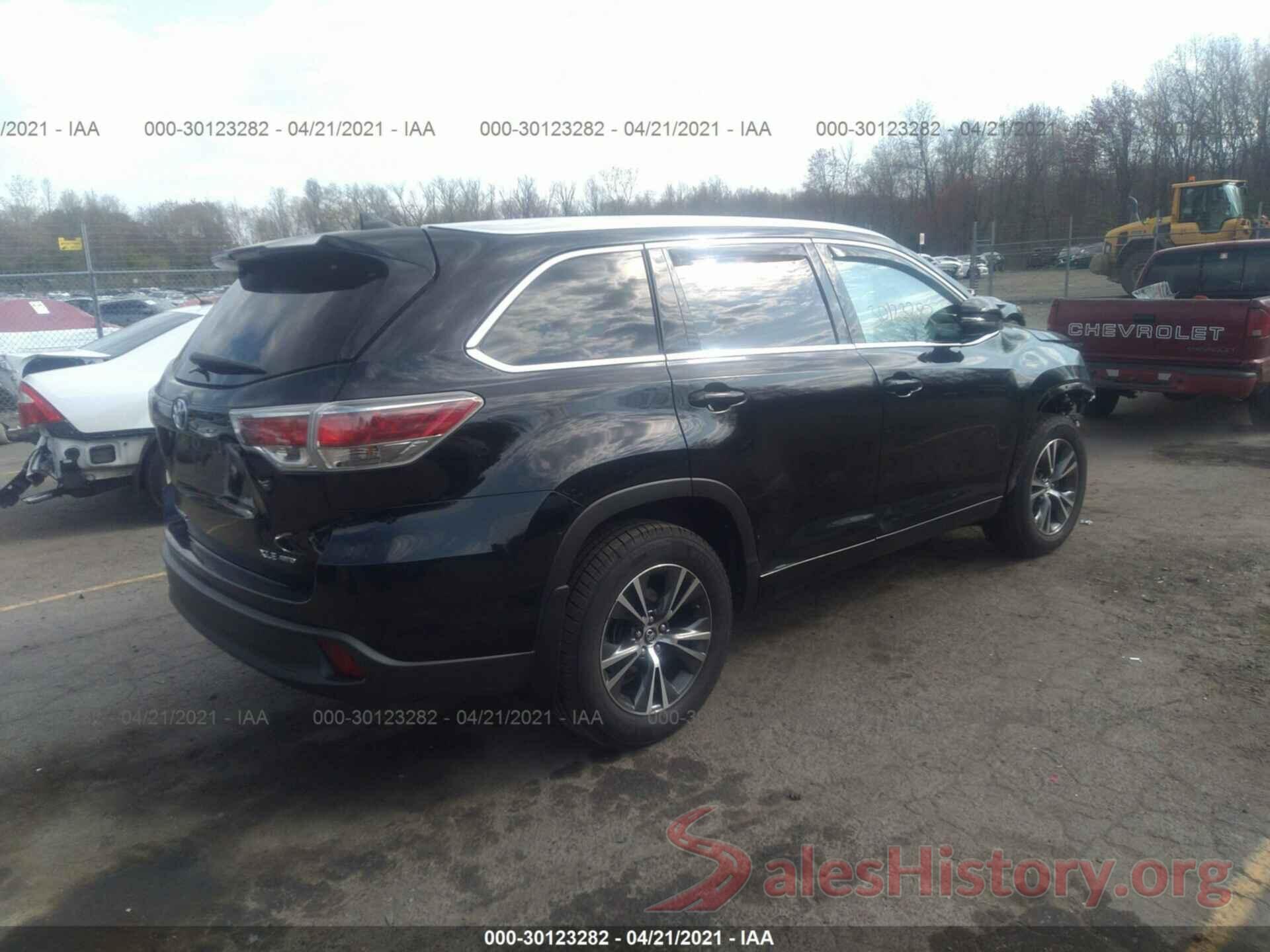 5TDJKRFH9GS346376 2016 TOYOTA HIGHLANDER