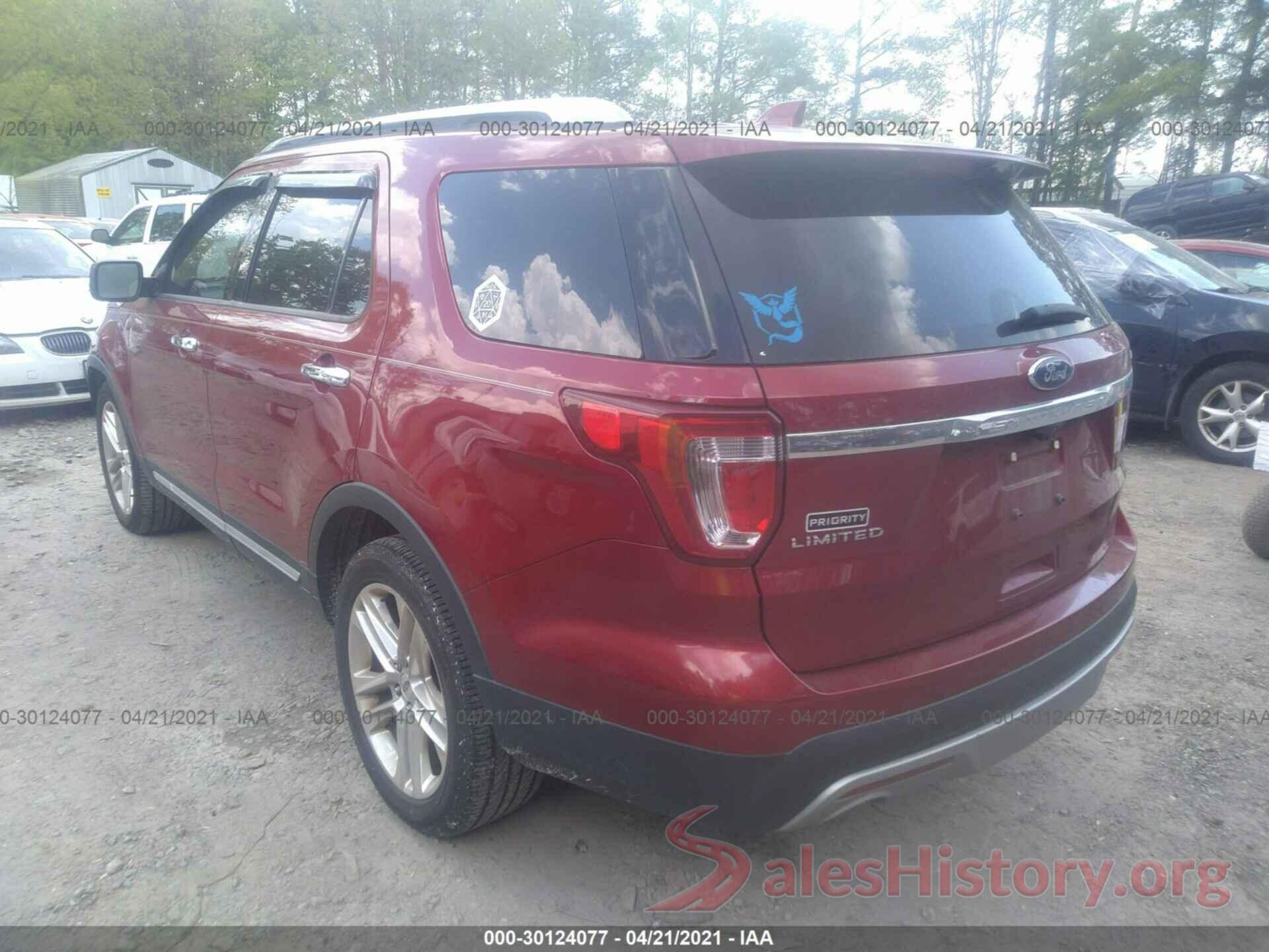 1FM5K7F89HGB59913 2017 FORD EXPLORER