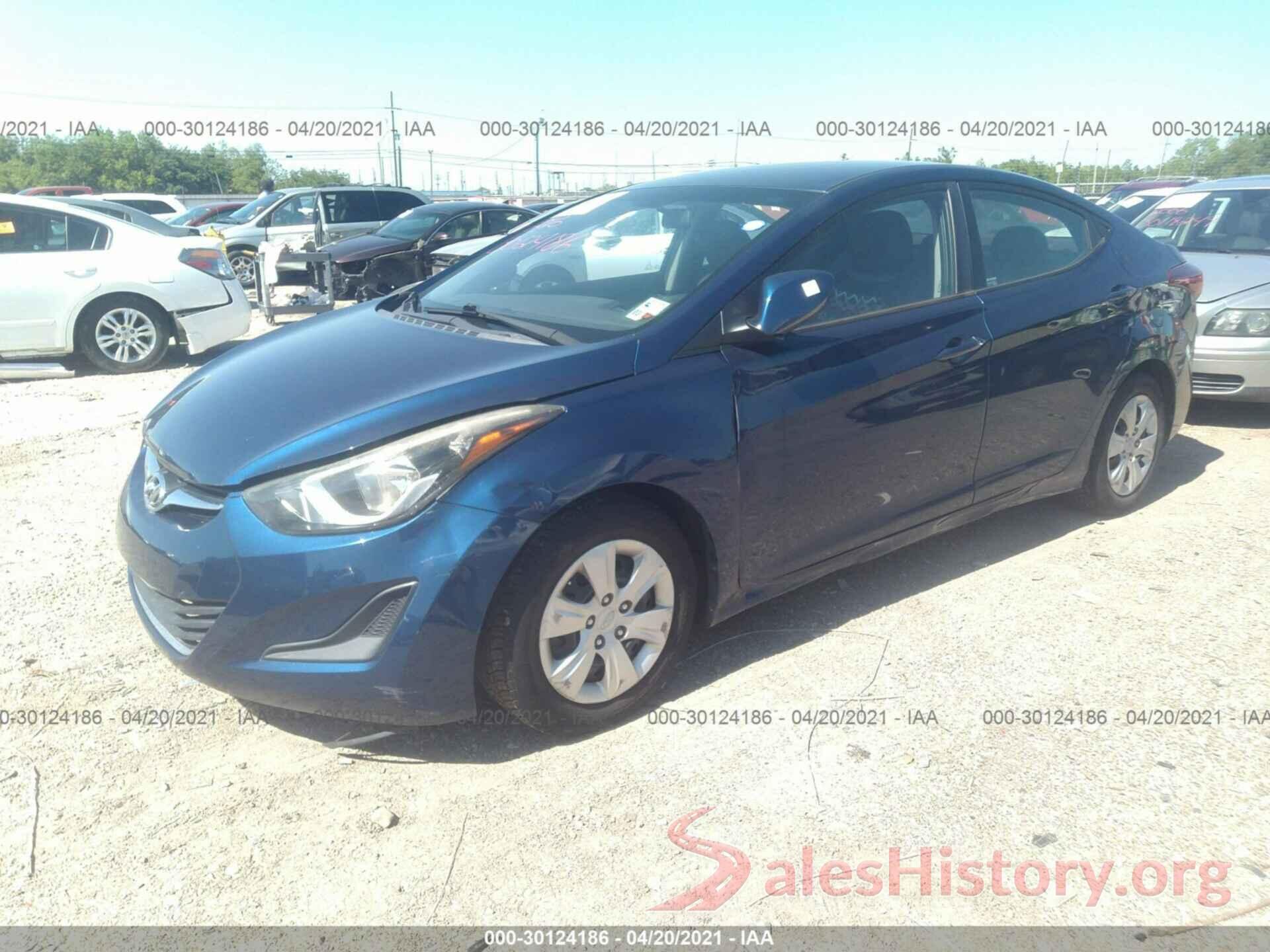 5NPDH4AE4GH713878 2016 HYUNDAI ELANTRA