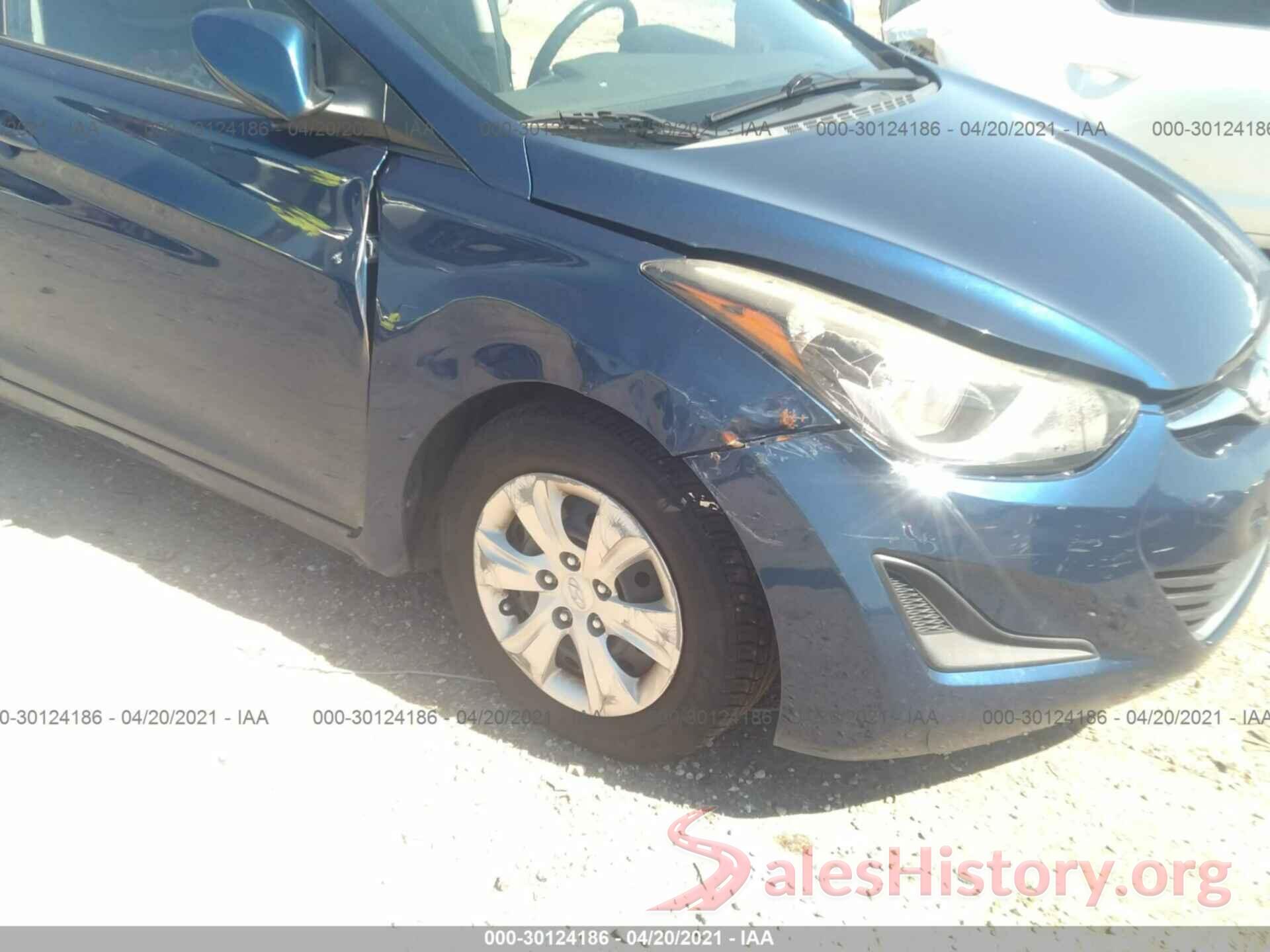 5NPDH4AE4GH713878 2016 HYUNDAI ELANTRA