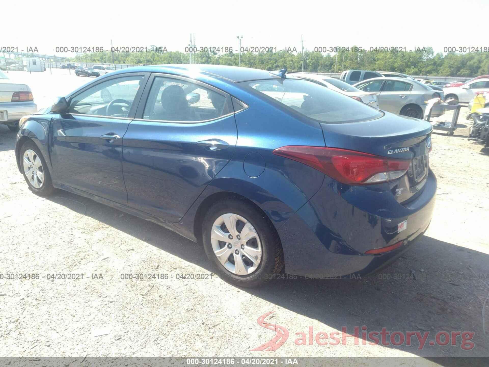 5NPDH4AE4GH713878 2016 HYUNDAI ELANTRA