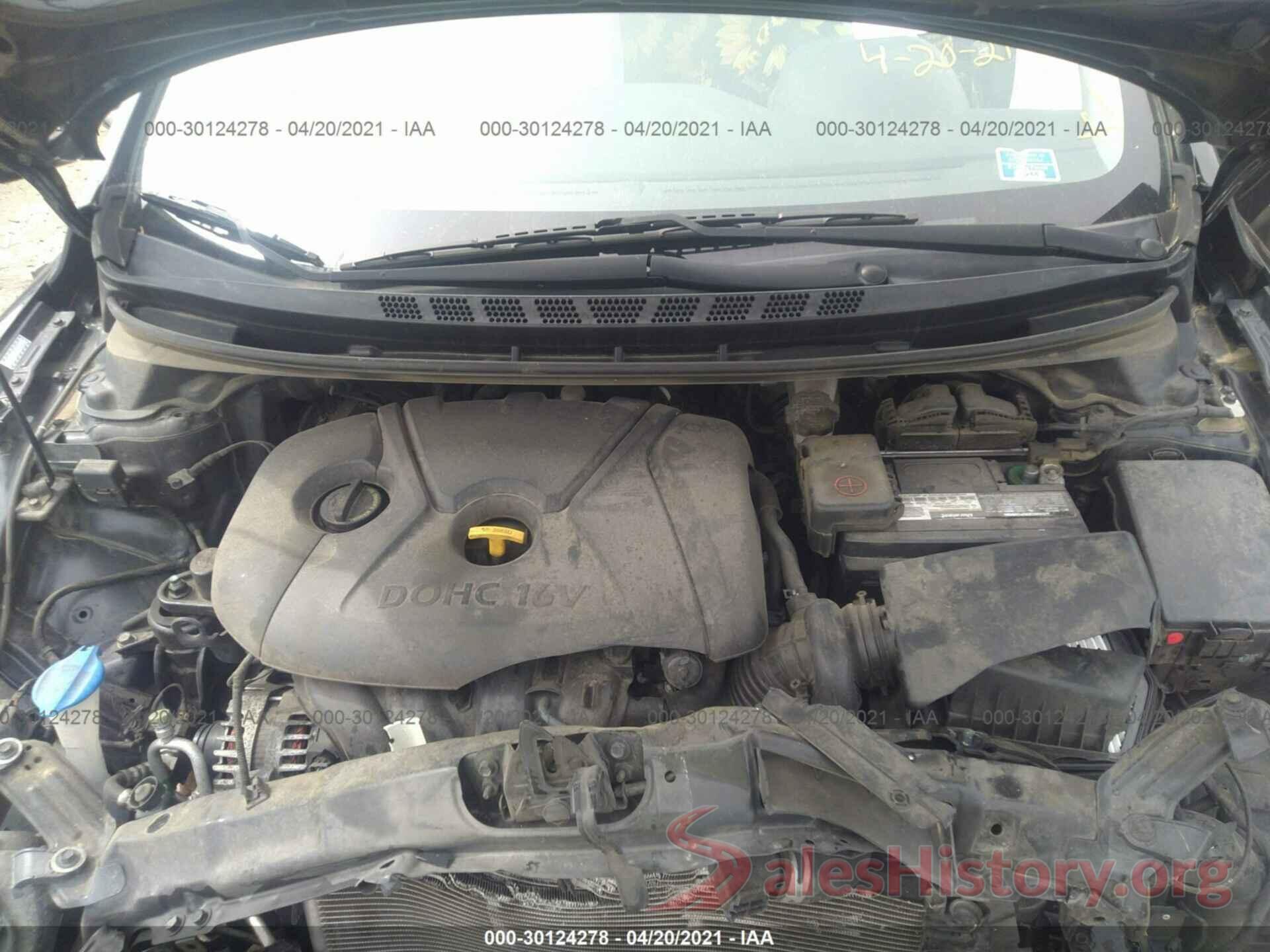 KMHDH4AE4GU576054 2016 HYUNDAI ELANTRA