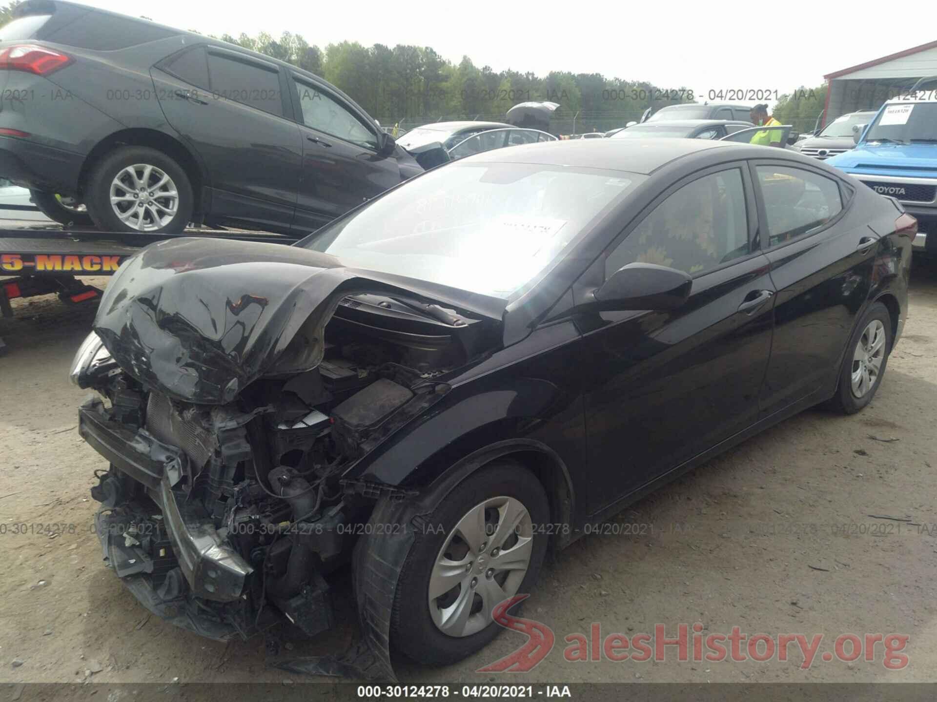 KMHDH4AE4GU576054 2016 HYUNDAI ELANTRA