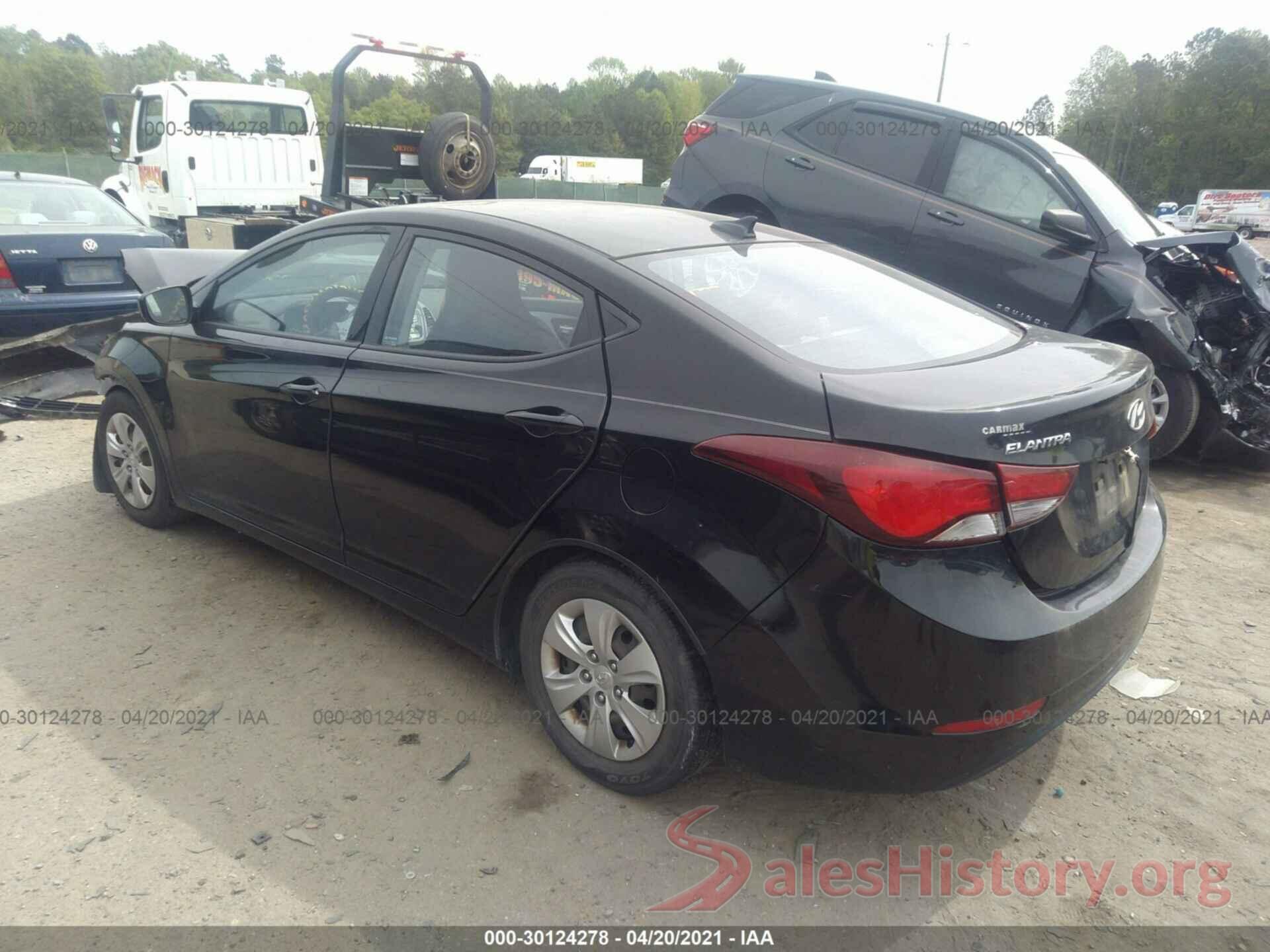 KMHDH4AE4GU576054 2016 HYUNDAI ELANTRA