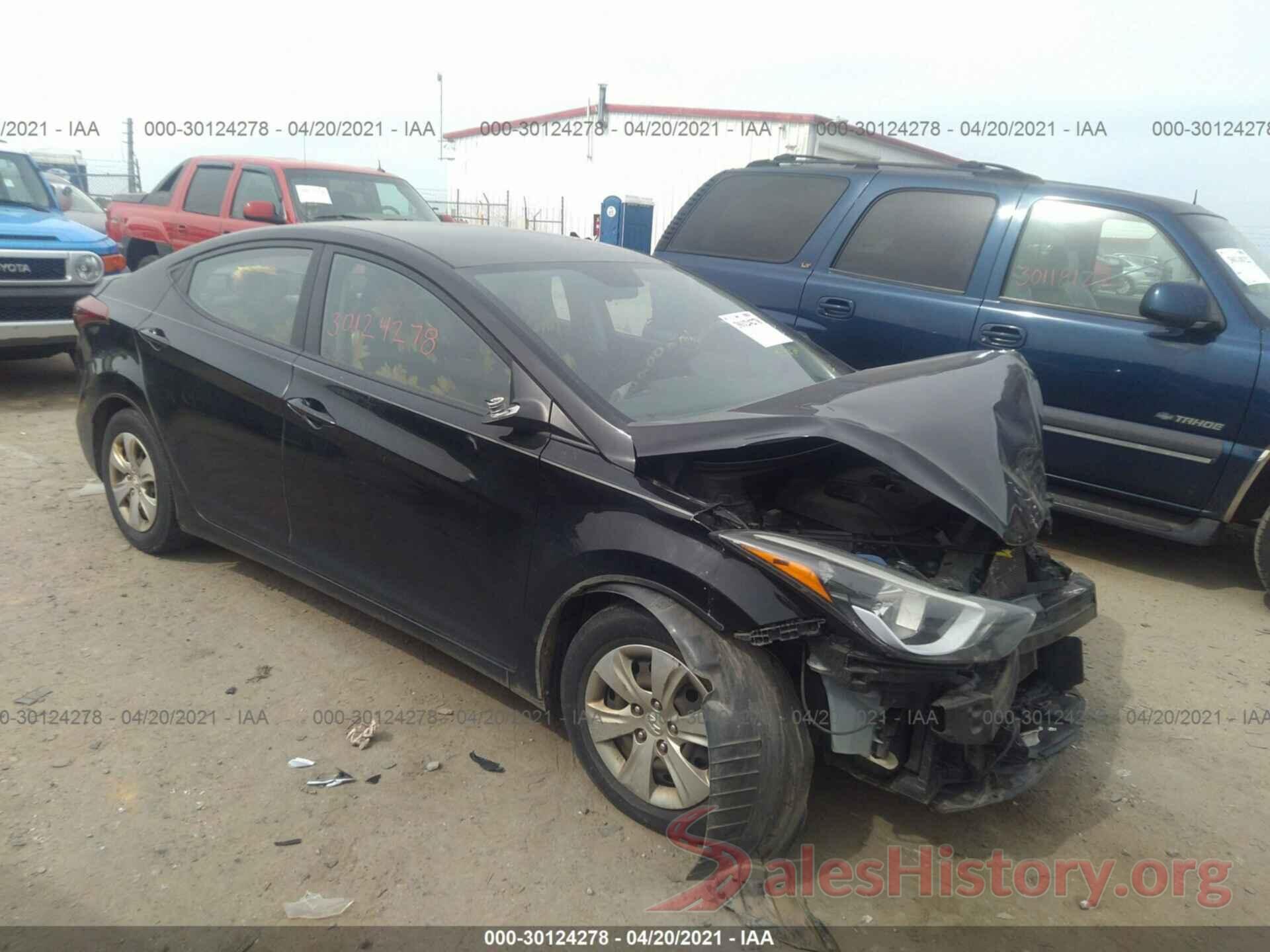 KMHDH4AE4GU576054 2016 HYUNDAI ELANTRA