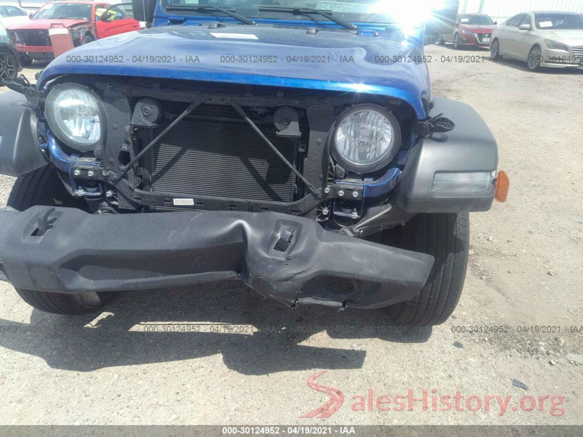 1C4GJXAG4LW180830 2020 JEEP WRANGLER