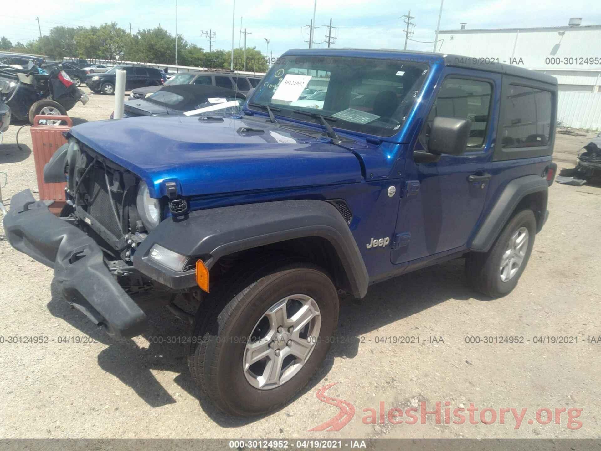 1C4GJXAG4LW180830 2020 JEEP WRANGLER