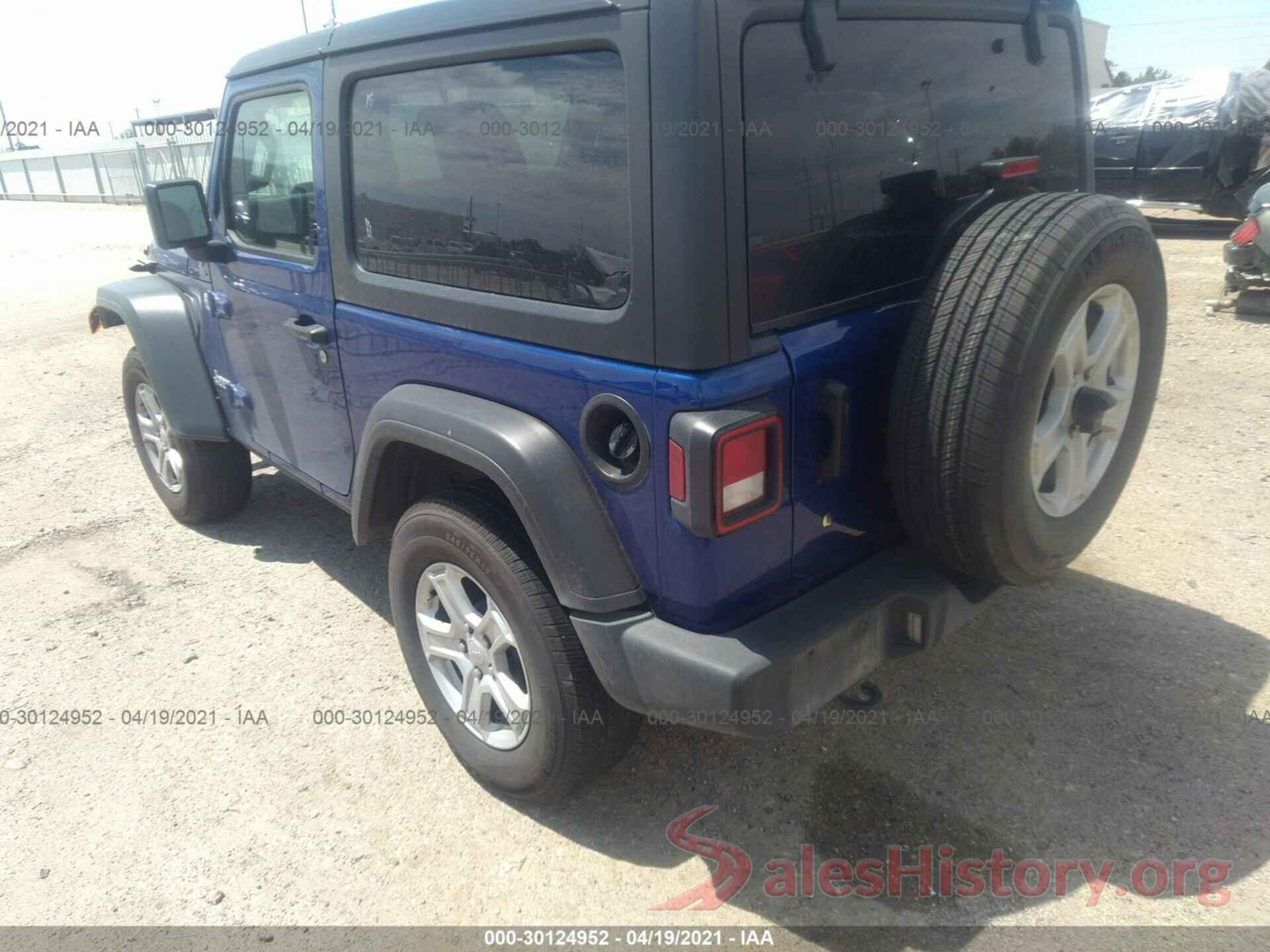 1C4GJXAG4LW180830 2020 JEEP WRANGLER