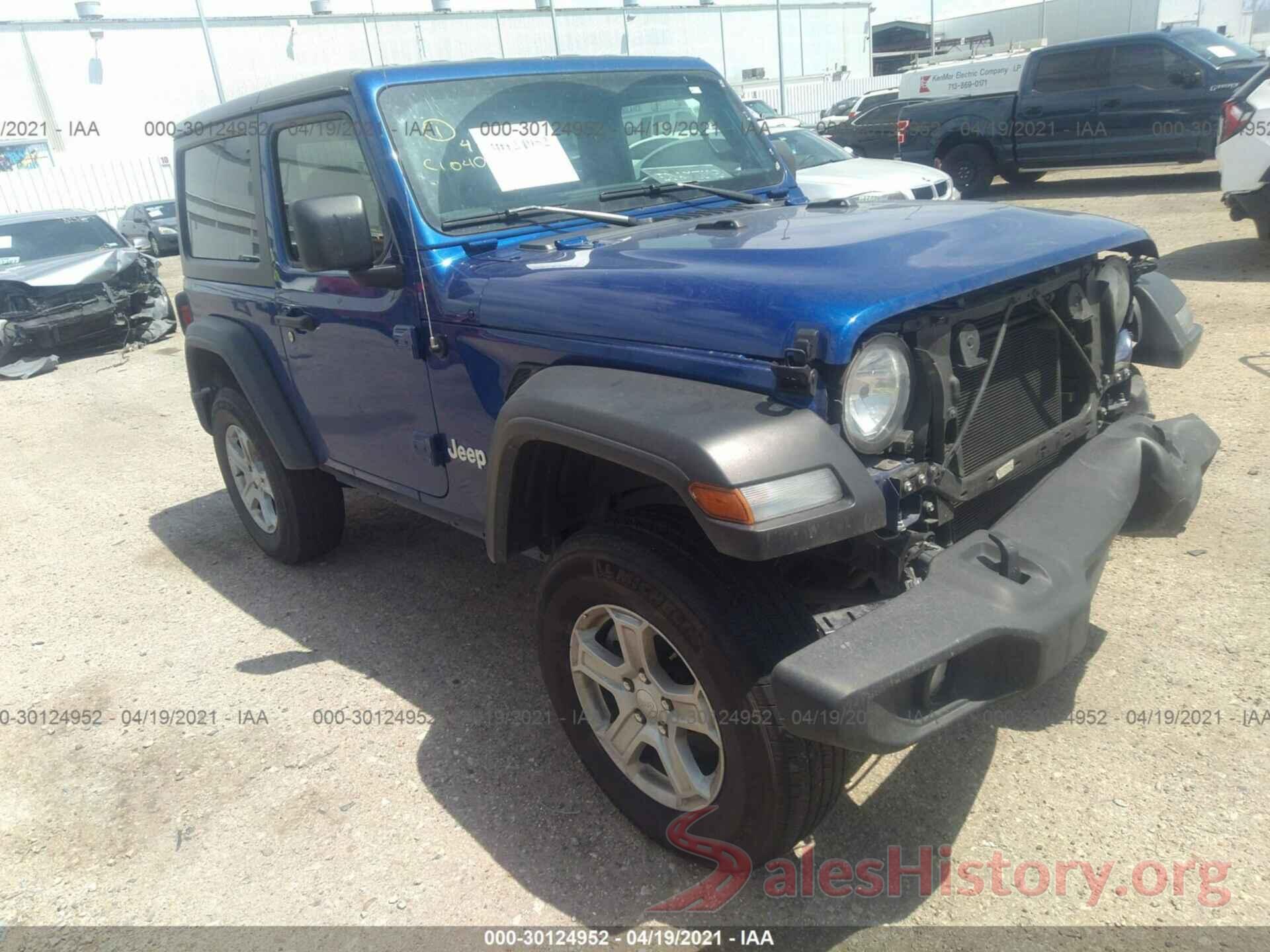 1C4GJXAG4LW180830 2020 JEEP WRANGLER