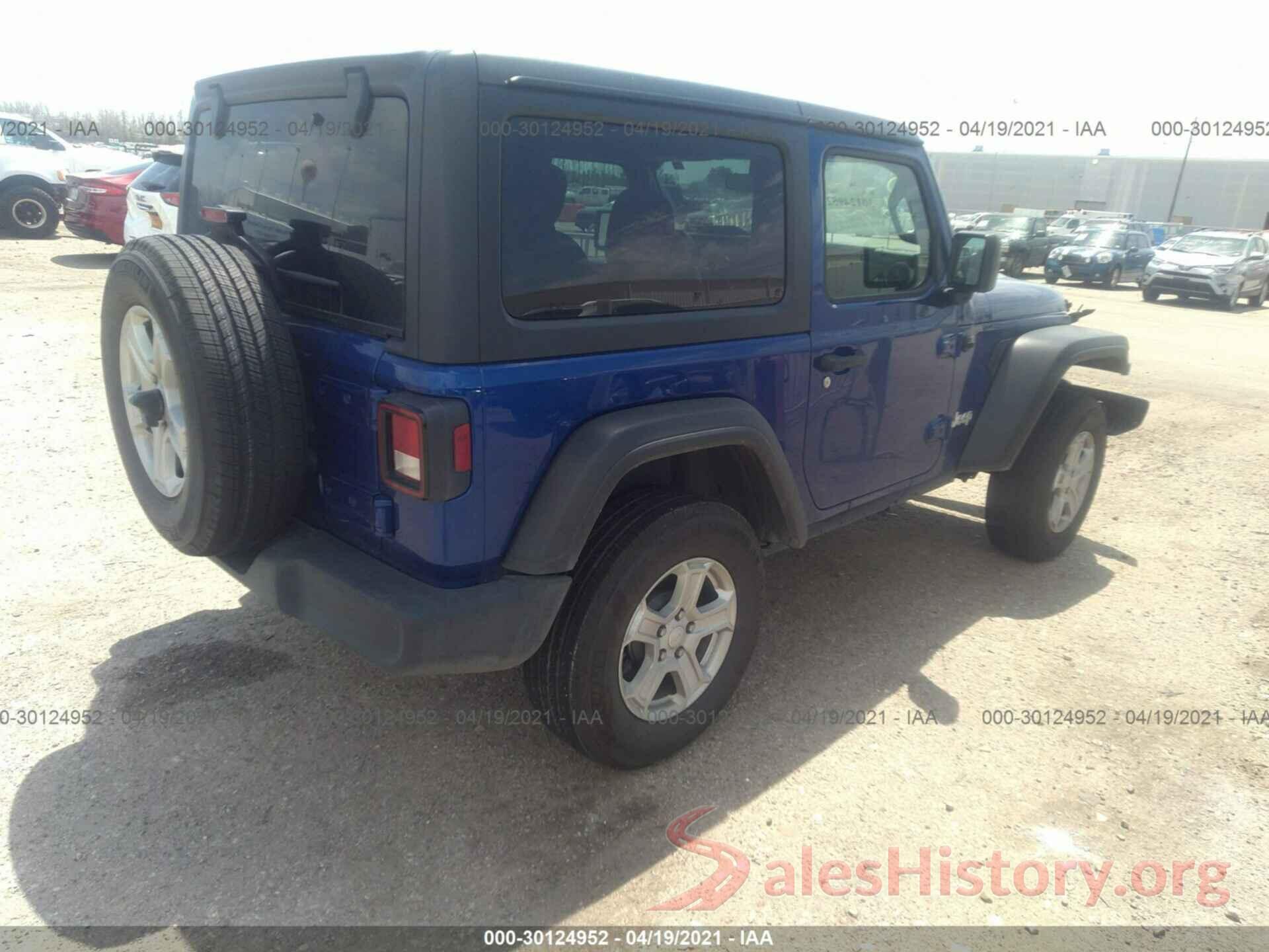 1C4GJXAG4LW180830 2020 JEEP WRANGLER