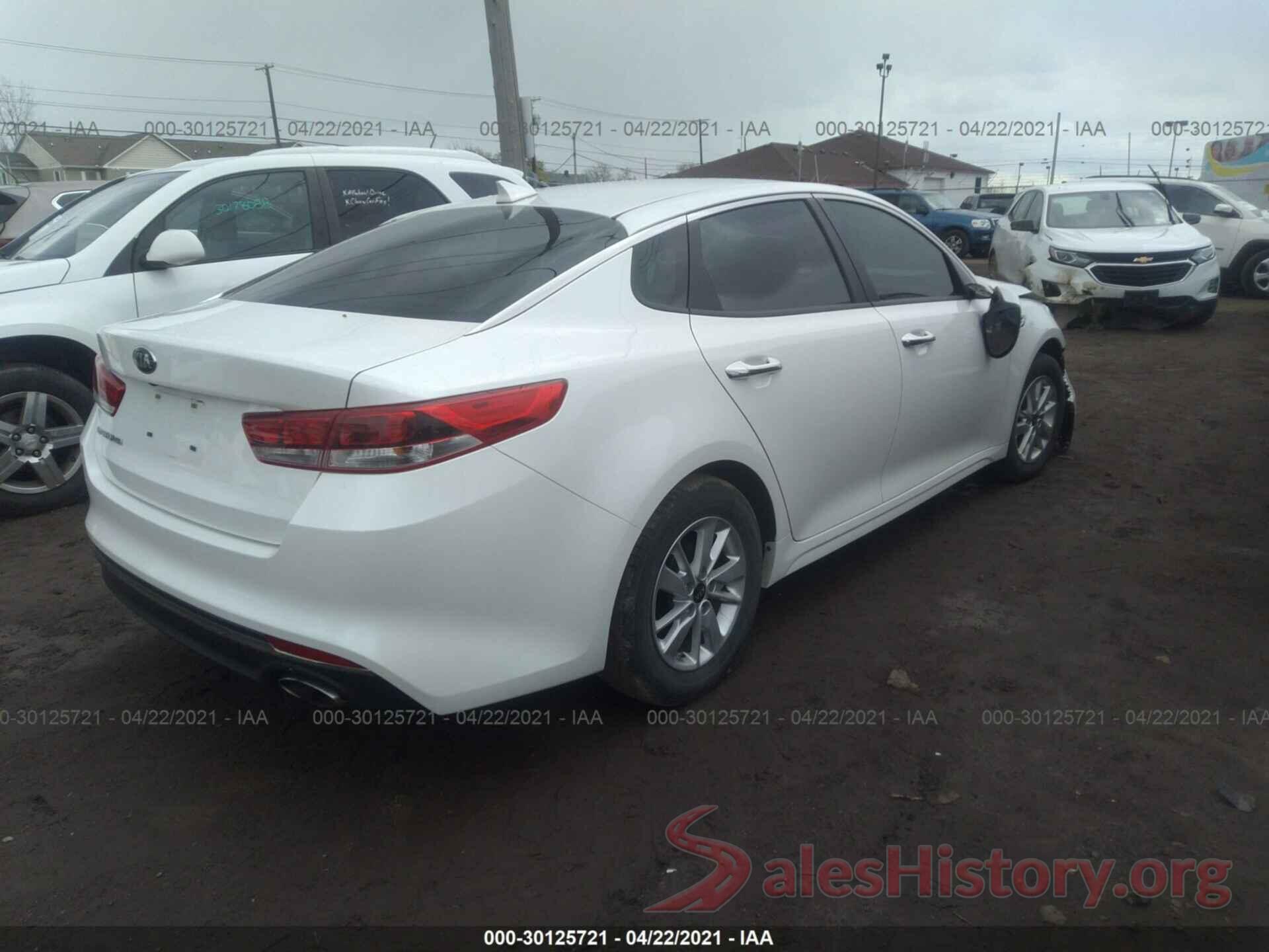 KNAGT4L38G5103518 2016 KIA OPTIMA