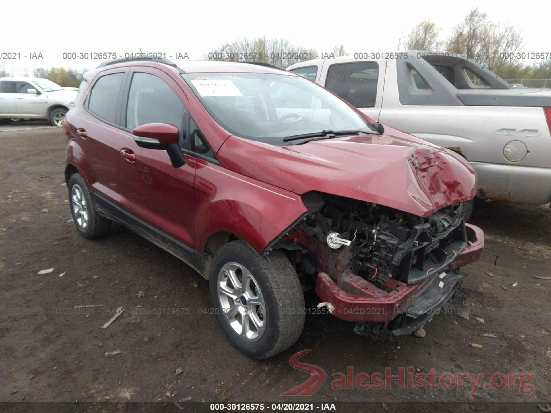 MAJ3S2GE6KC308754 2019 FORD ECOSPORT