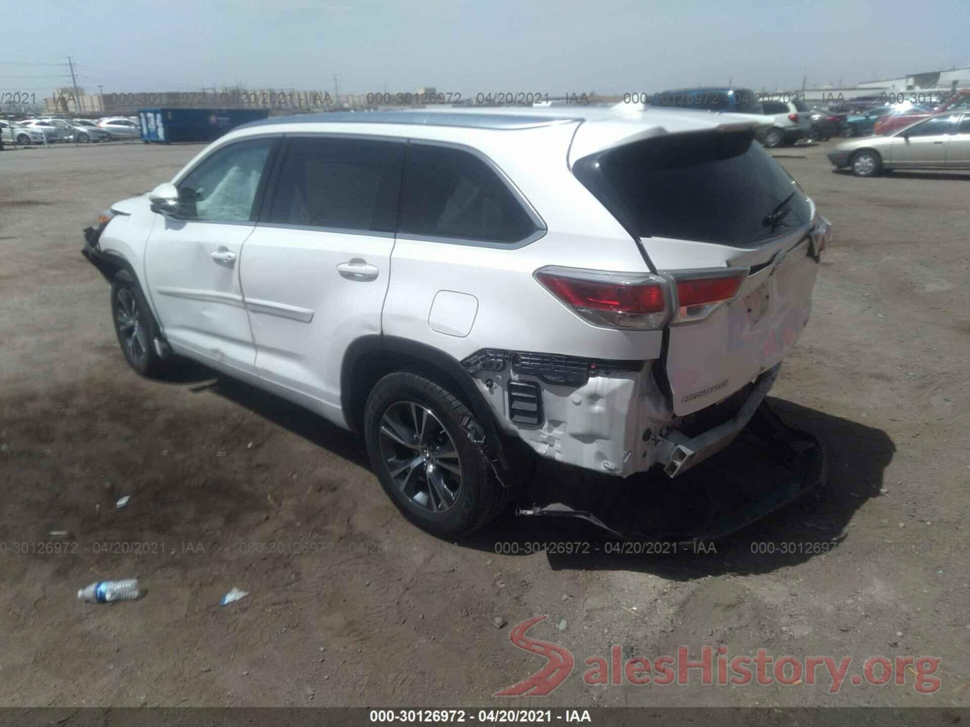 5TDKKRFH6GS178071 2016 TOYOTA HIGHLANDER