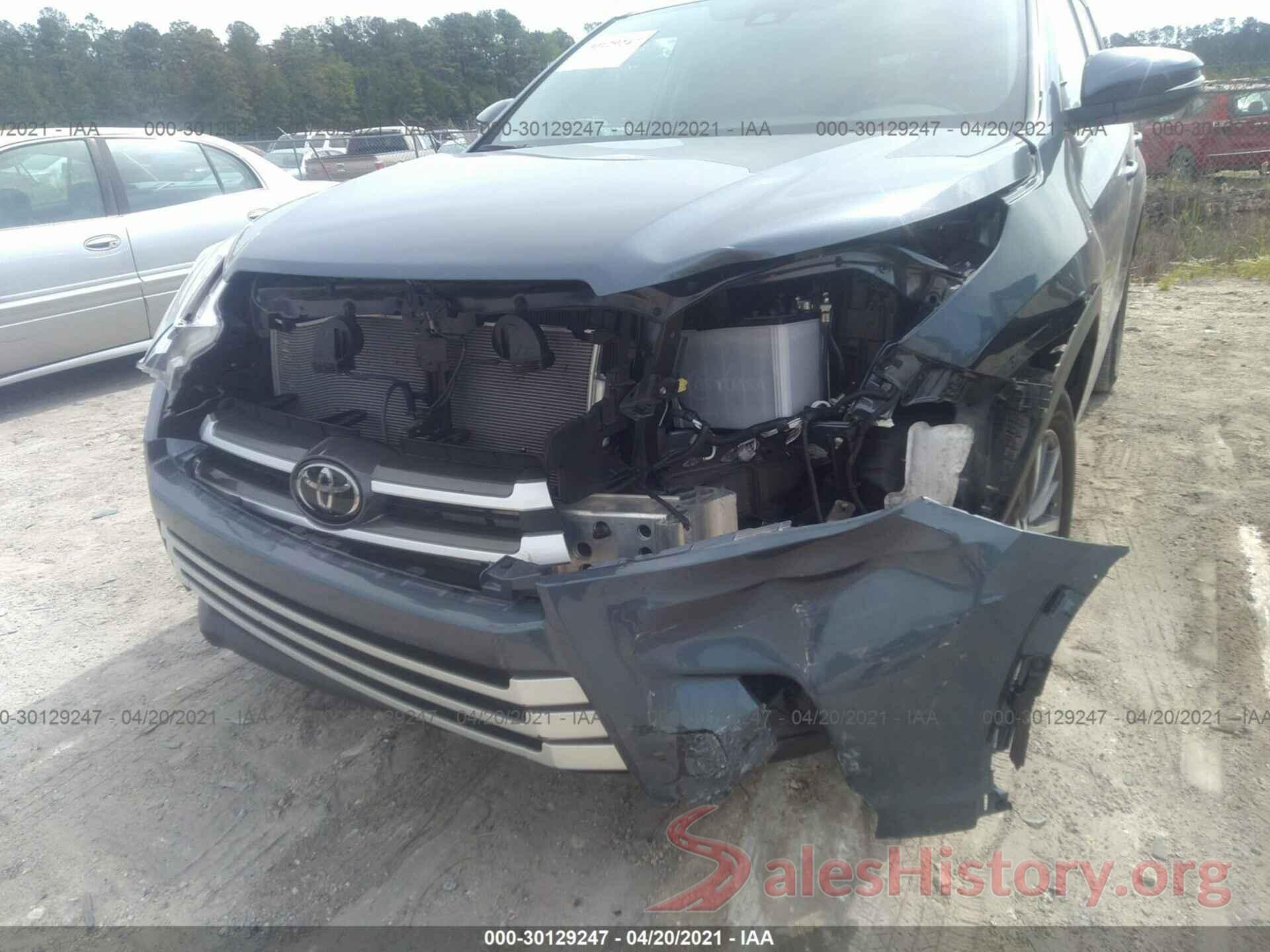 5TDKZRFH9KS312754 2019 TOYOTA HIGHLANDER