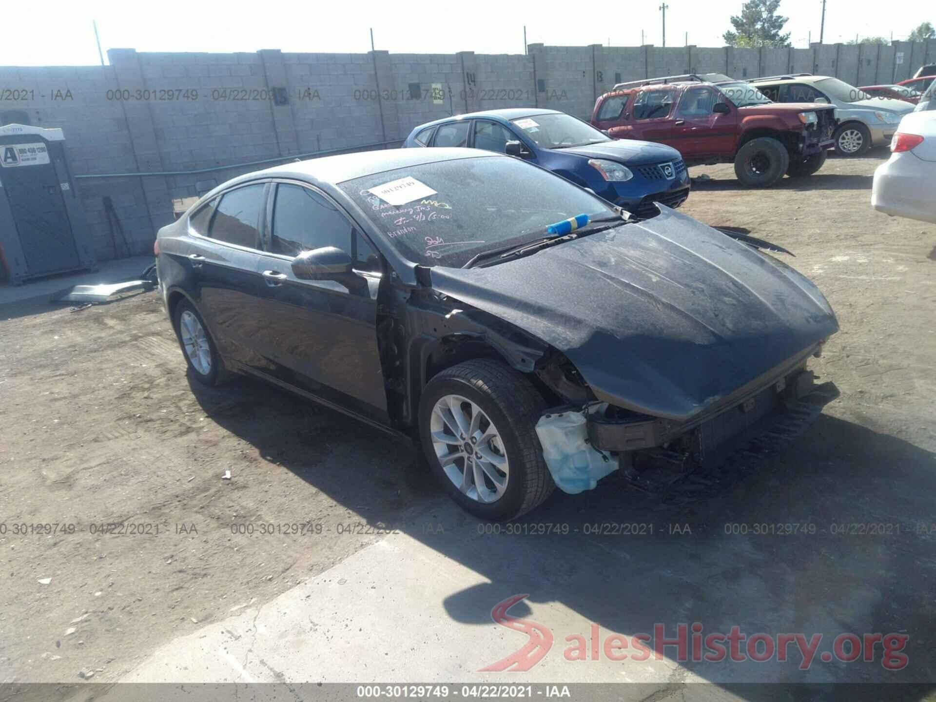 3FA6P0HD5KR176595 2019 FORD FUSION