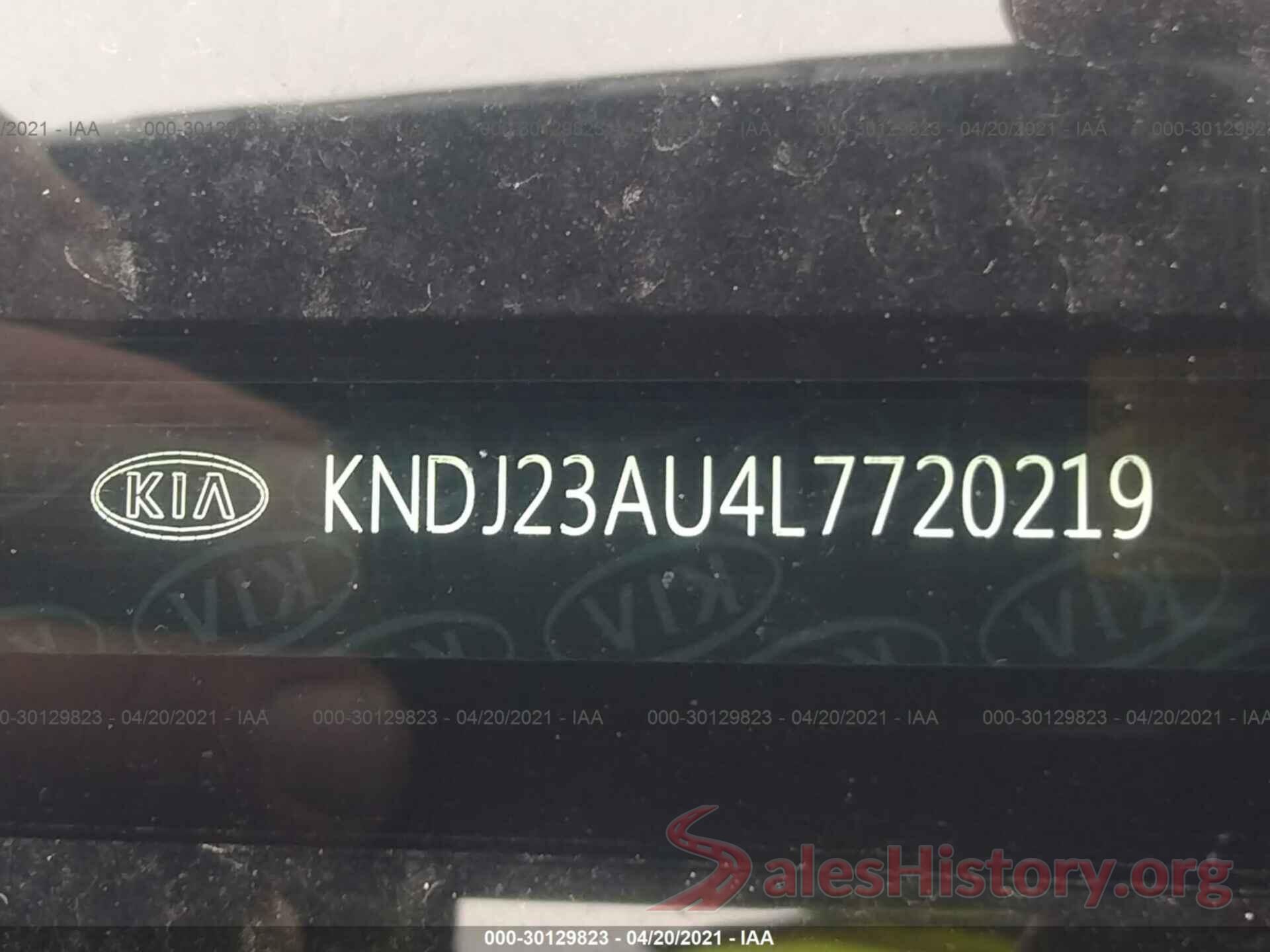 KNDJ23AU4L7720219 2020 KIA SOUL