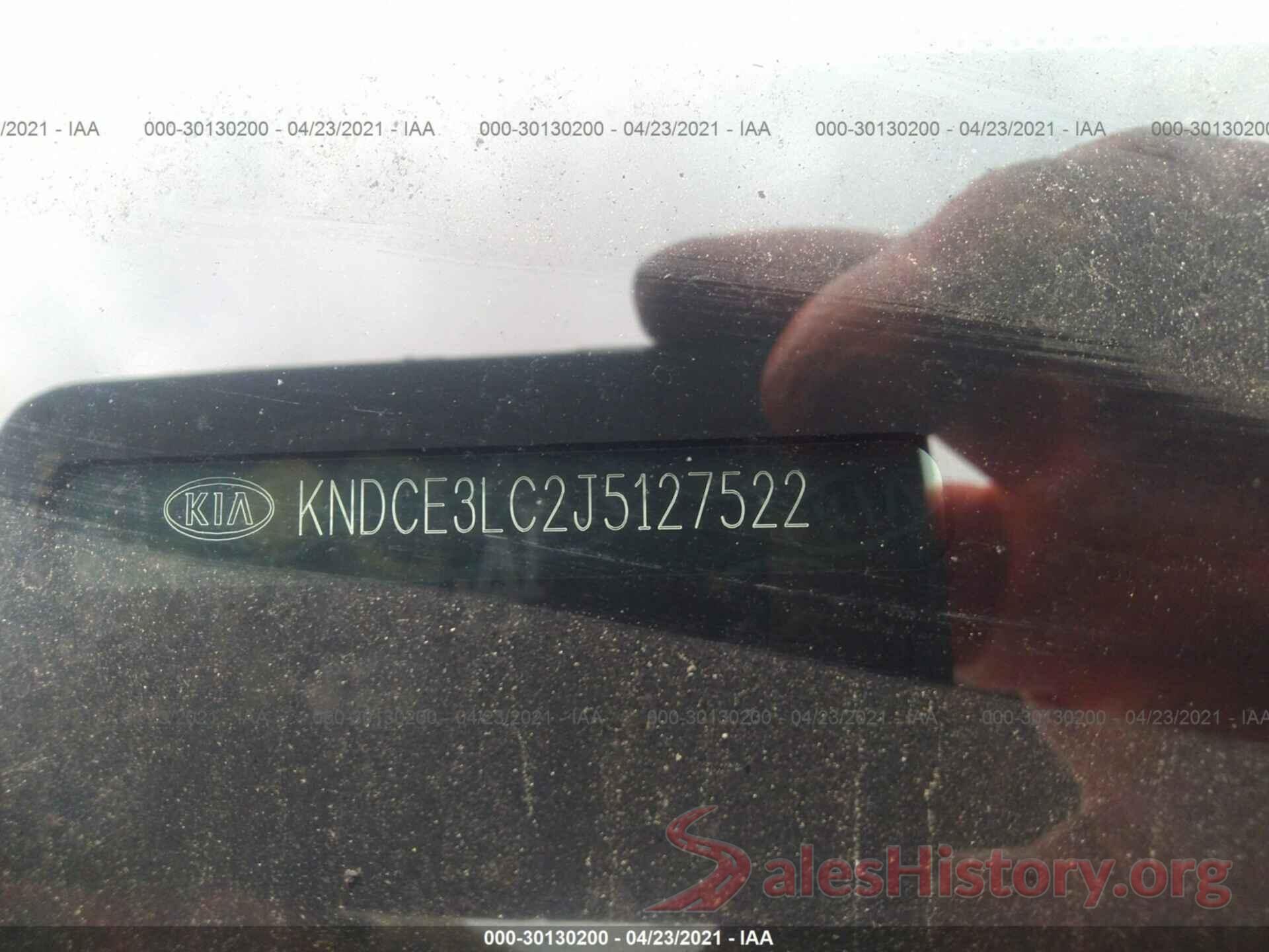 KNDCE3LC2J5127522 2018 KIA NIRO