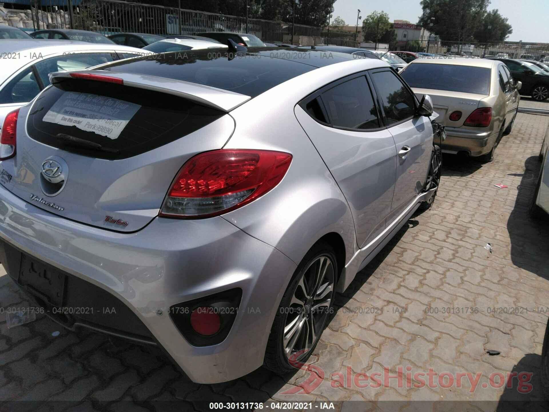 KMHTC6AE1GU264229 2016 HYUNDAI VELOSTER