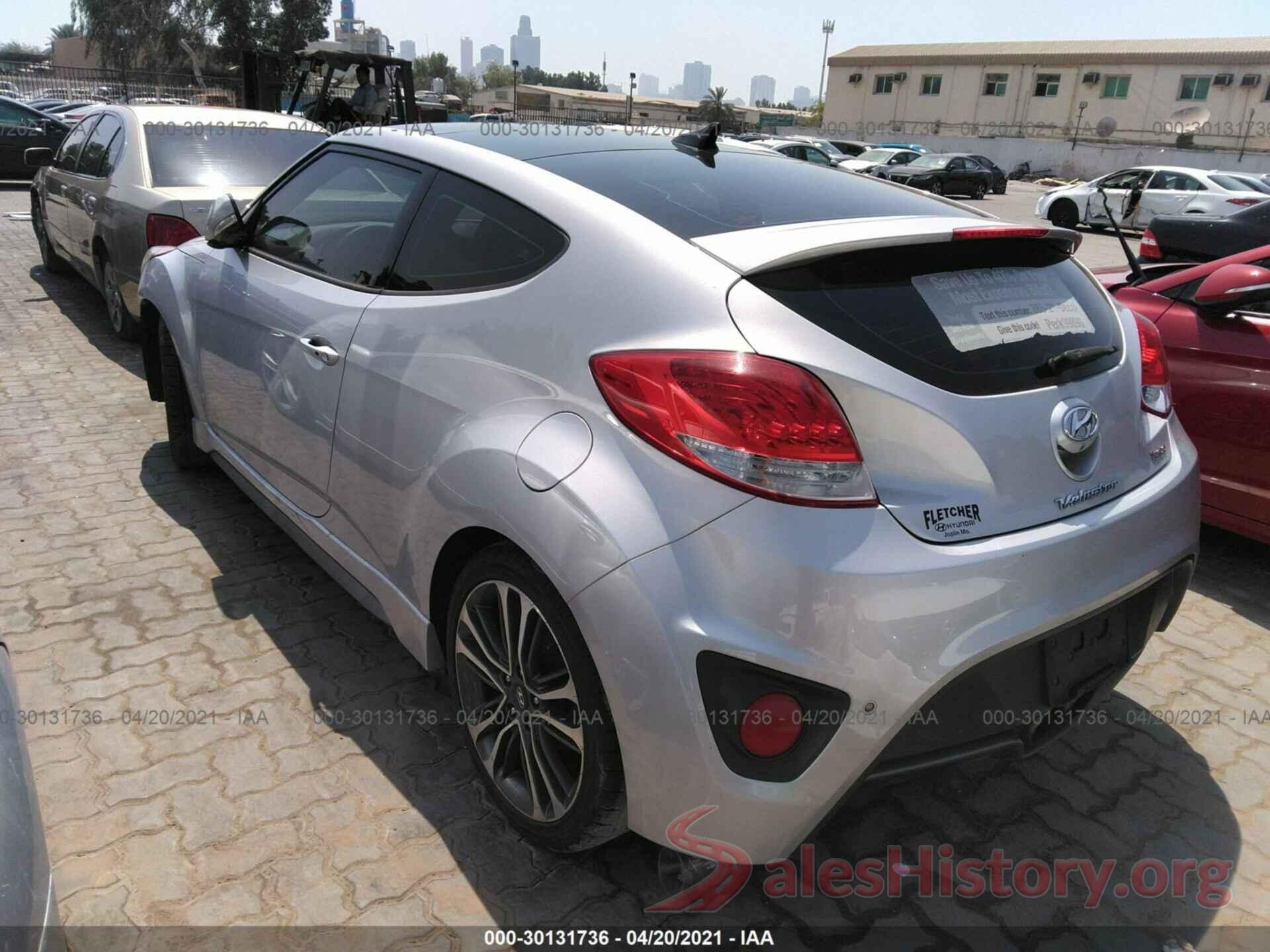 KMHTC6AE1GU264229 2016 HYUNDAI VELOSTER