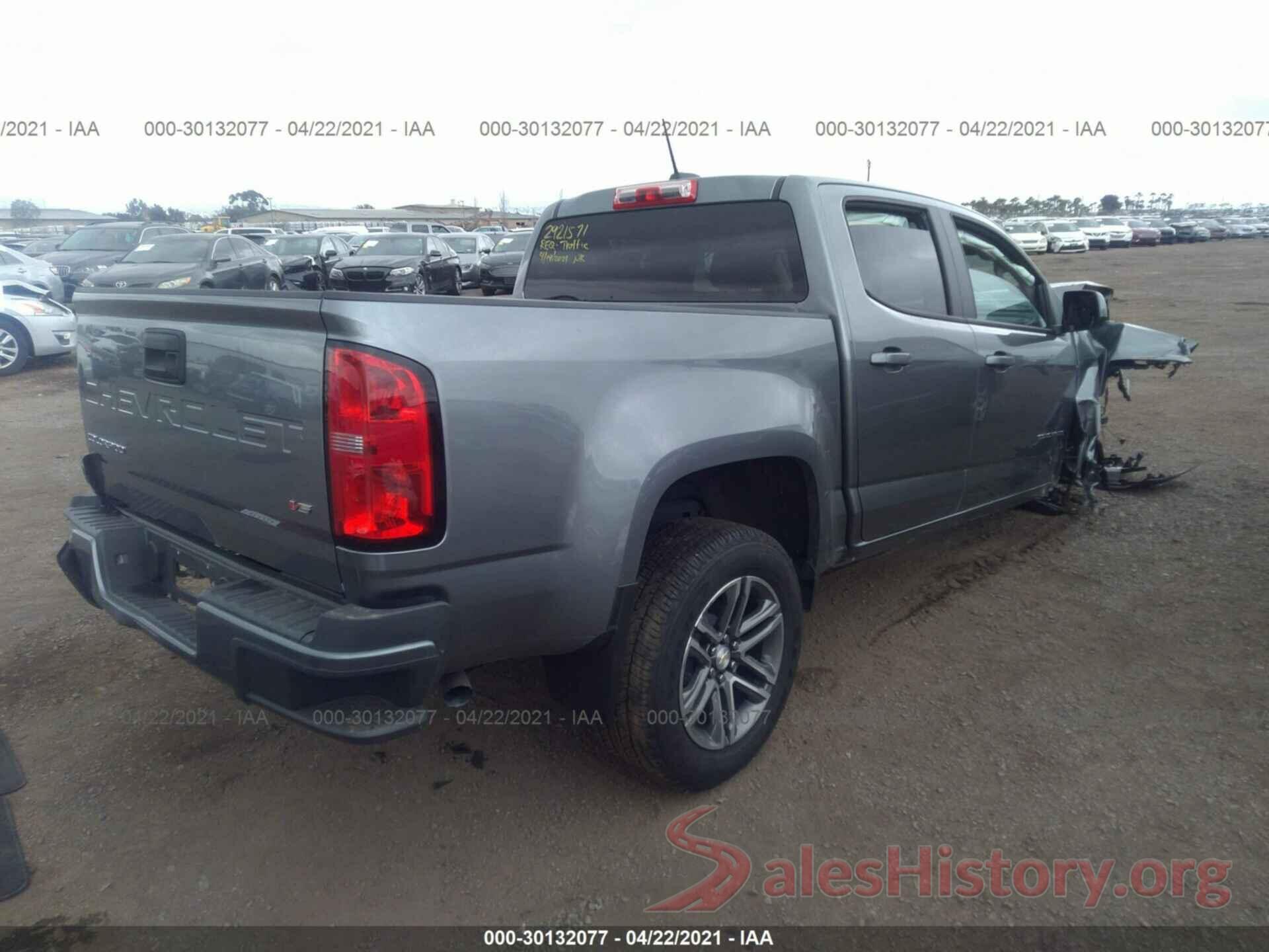 1GCGSBEN7M1135419 2021 CHEVROLET COLORADO