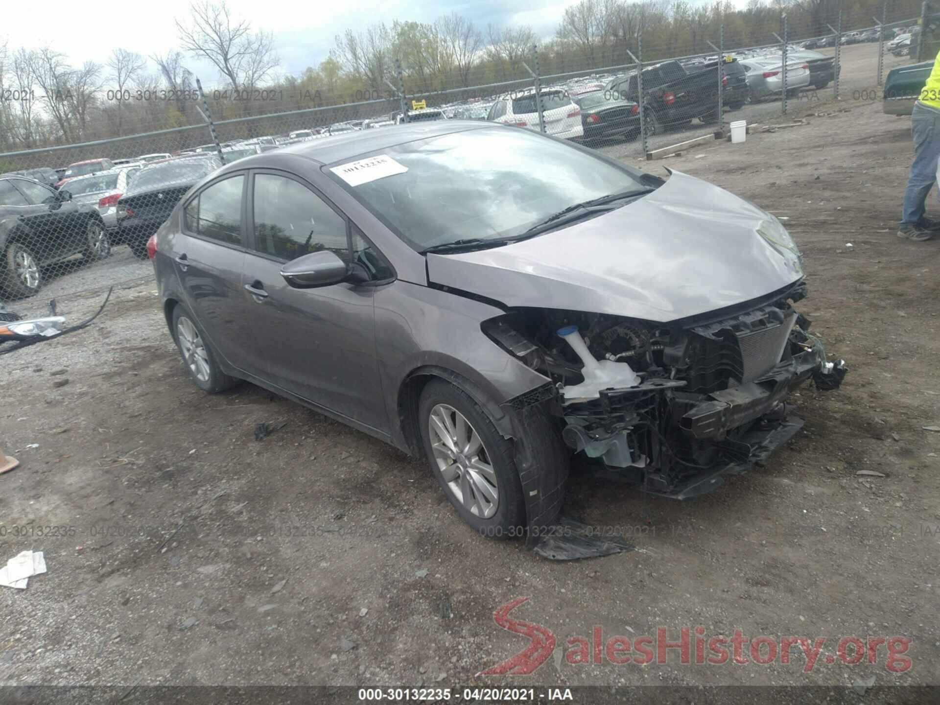 KNAFX4A61G5455367 2016 KIA FORTE