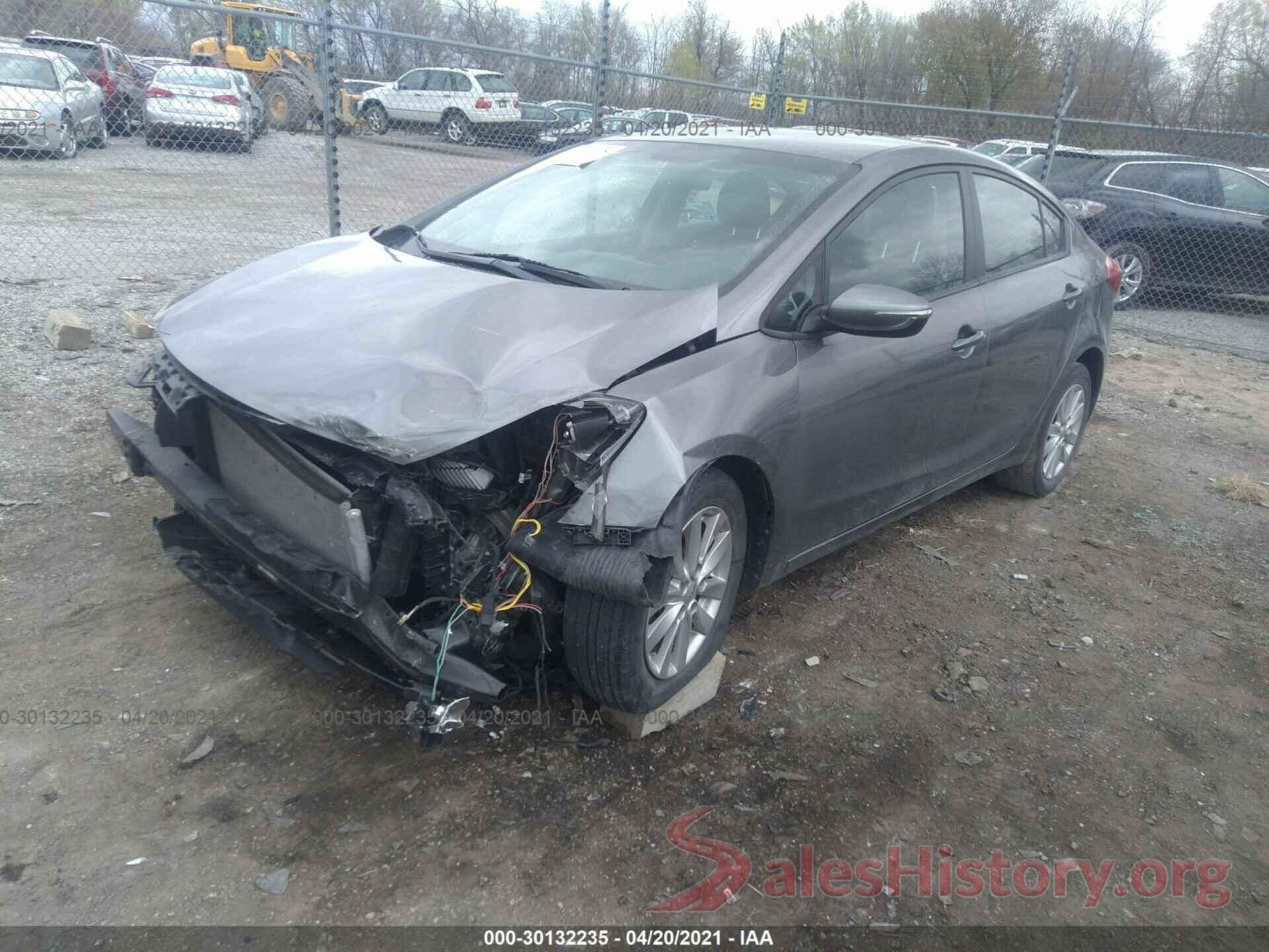 KNAFX4A61G5455367 2016 KIA FORTE