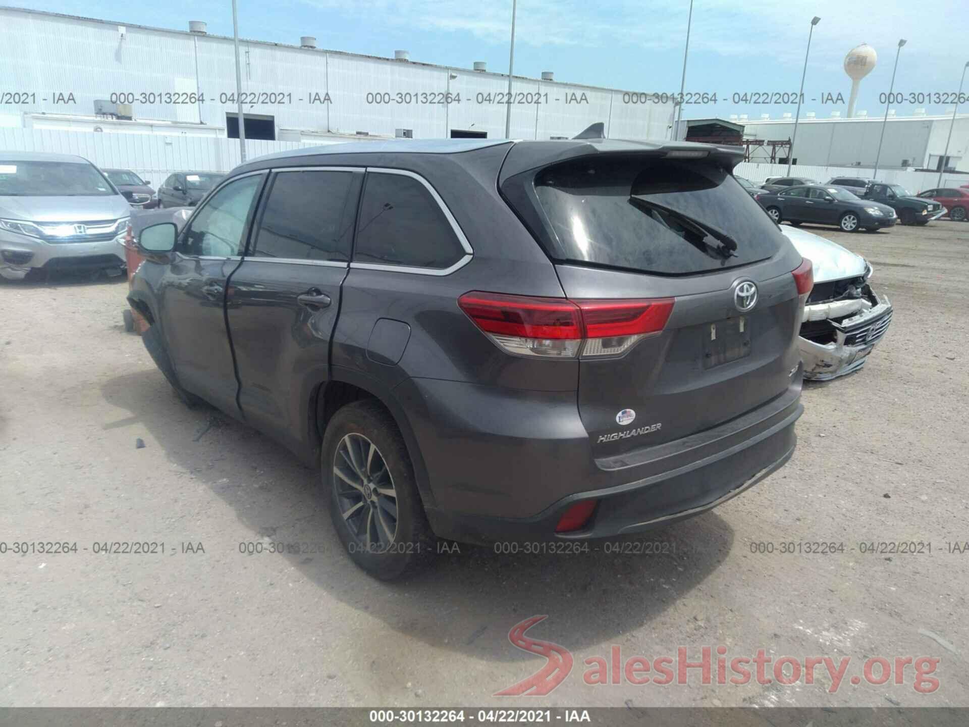 5TDKZRFH3KS310465 2019 TOYOTA HIGHLANDER