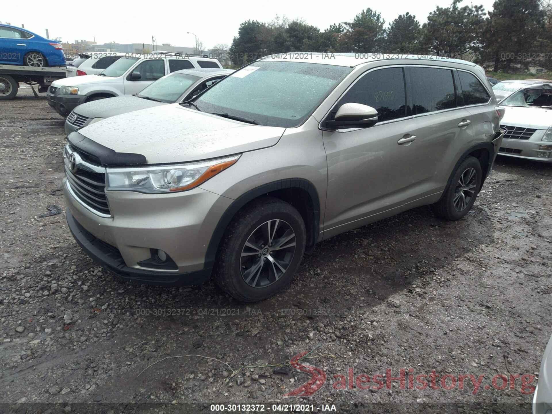 5TDJKRFH1GS275514 2016 TOYOTA HIGHLANDER