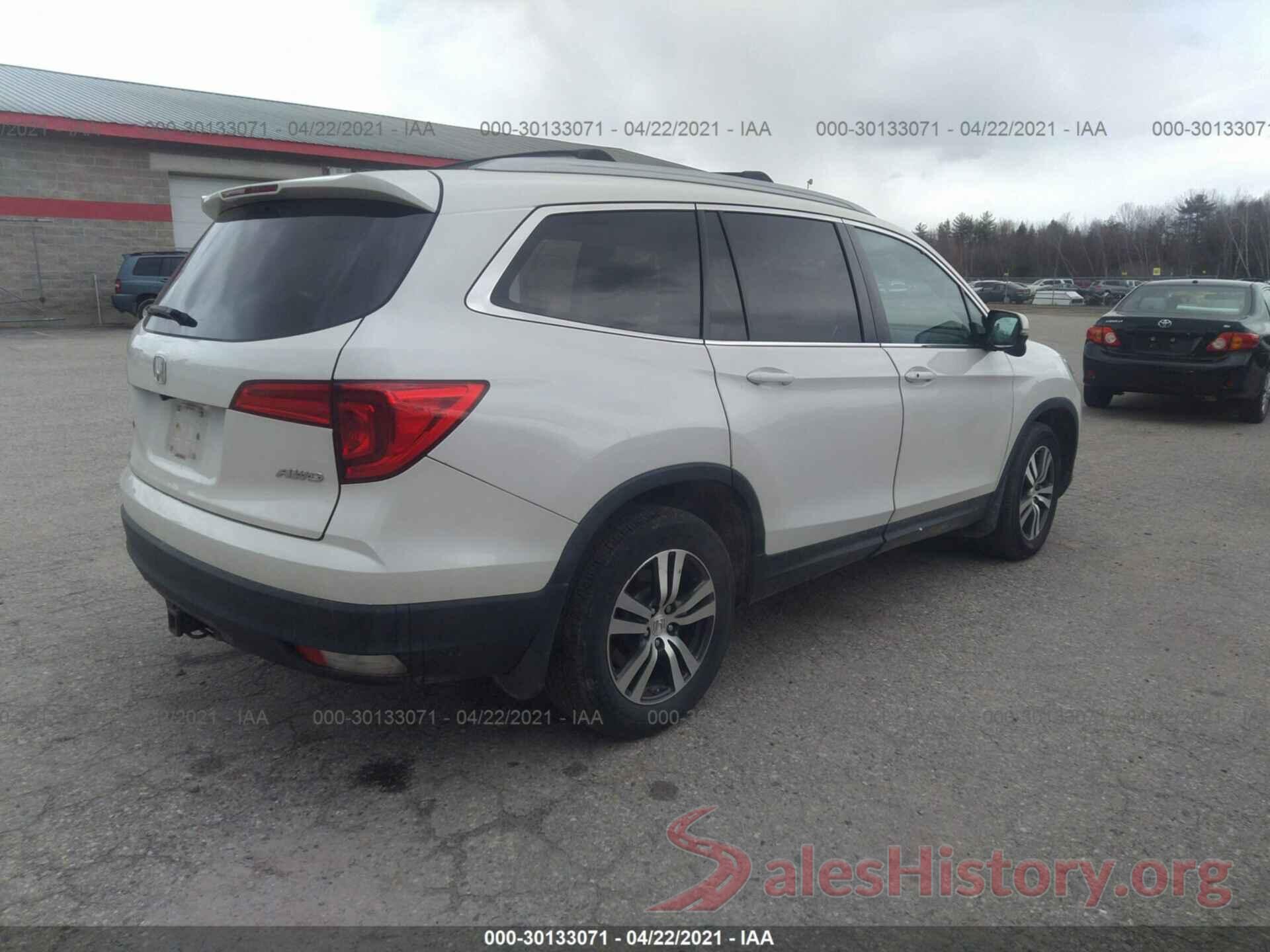 5FNYF6H77GB057832 2016 HONDA PILOT