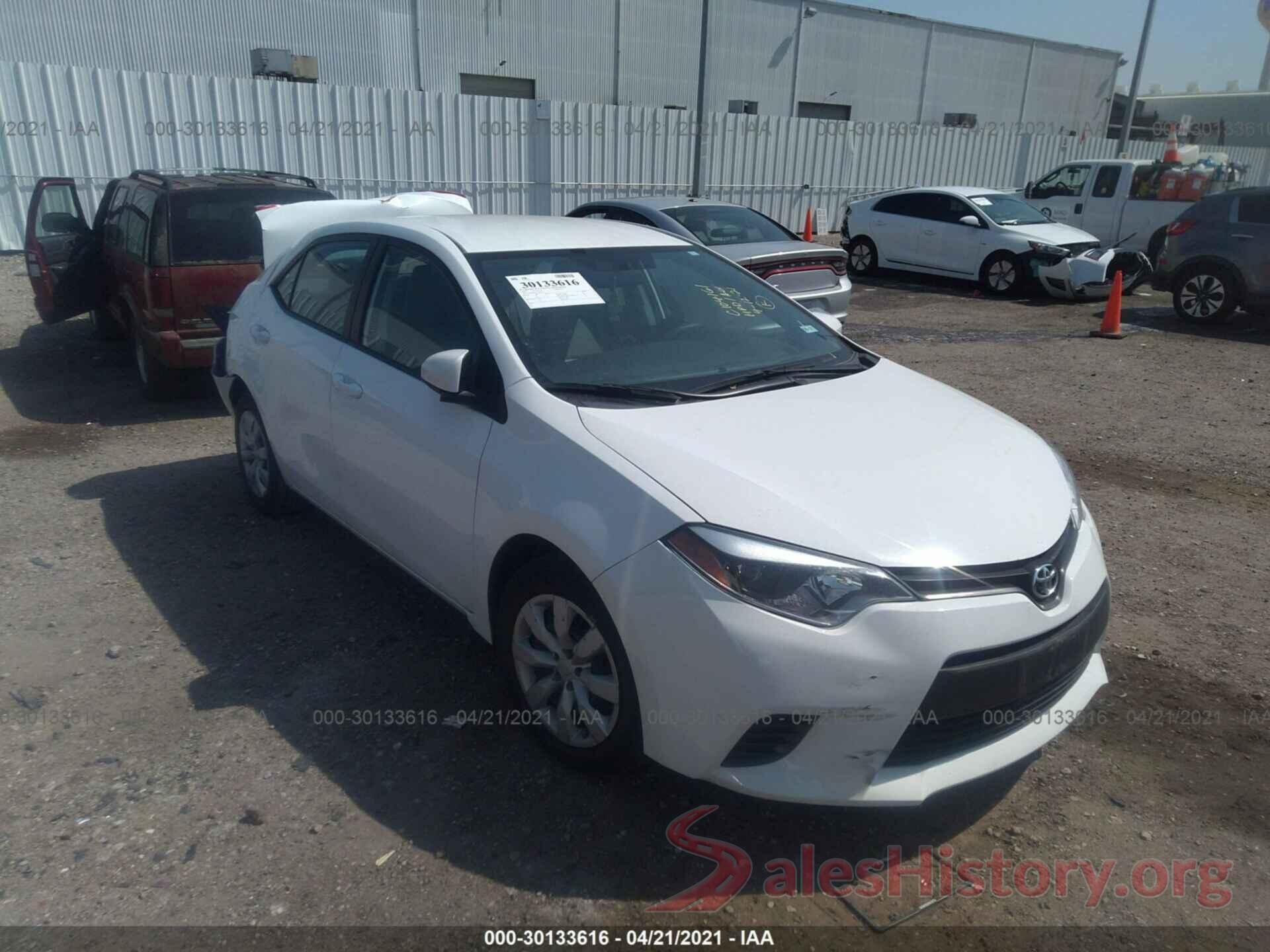 5YFBURHE7GP539376 2016 TOYOTA COROLLA