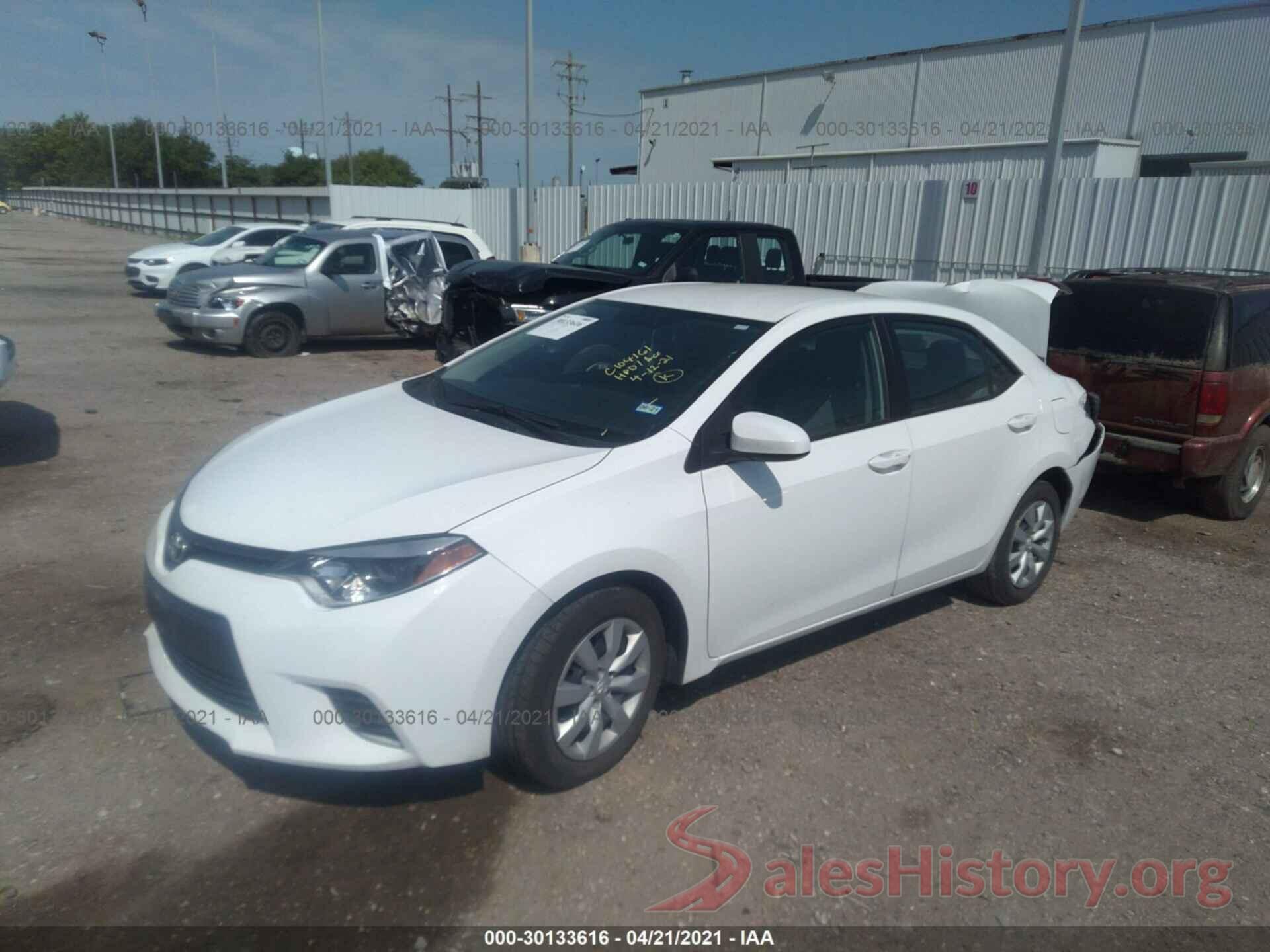 5YFBURHE7GP539376 2016 TOYOTA COROLLA