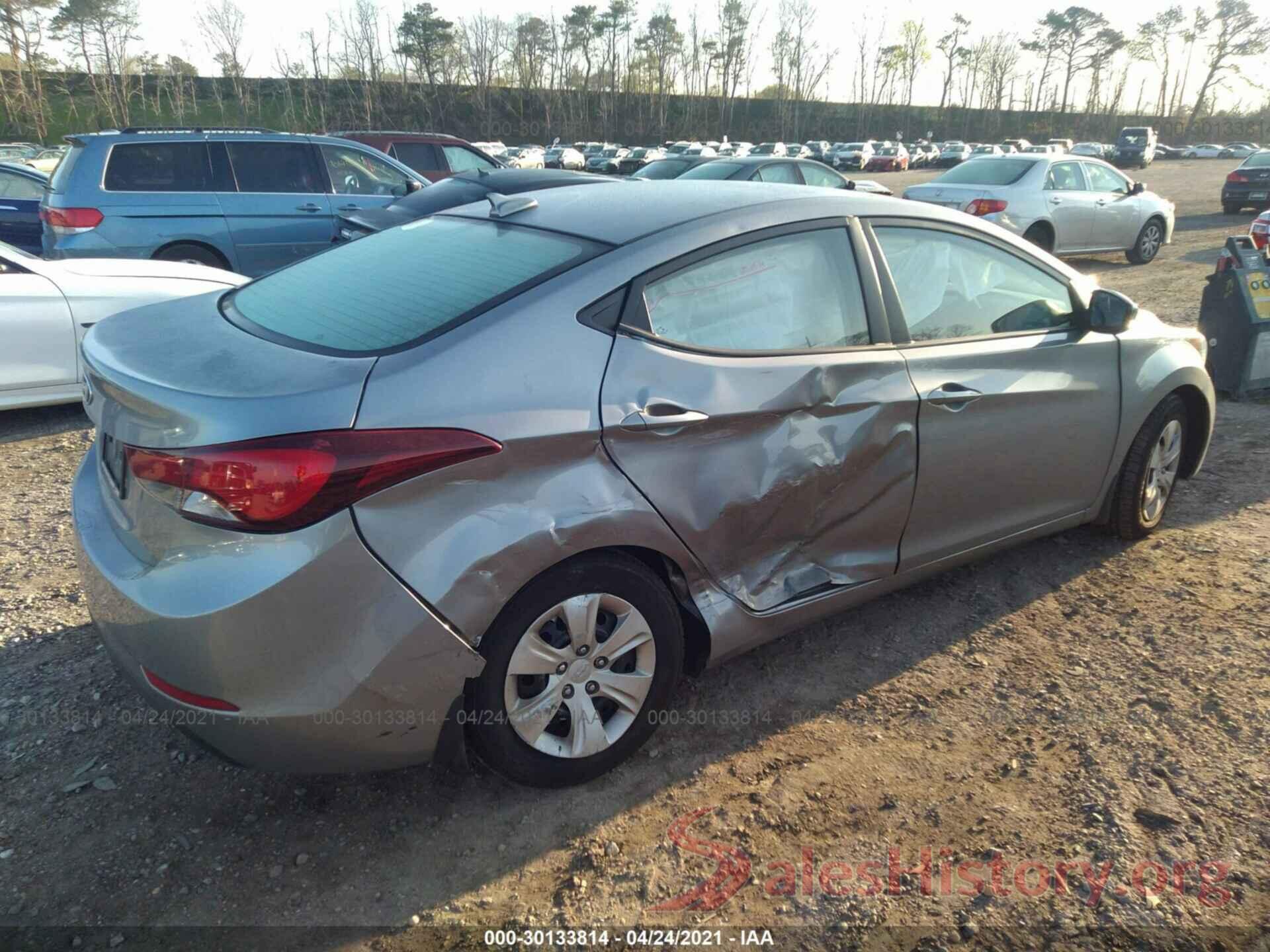 5NPDH4AE3GH797093 2016 HYUNDAI ELANTRA