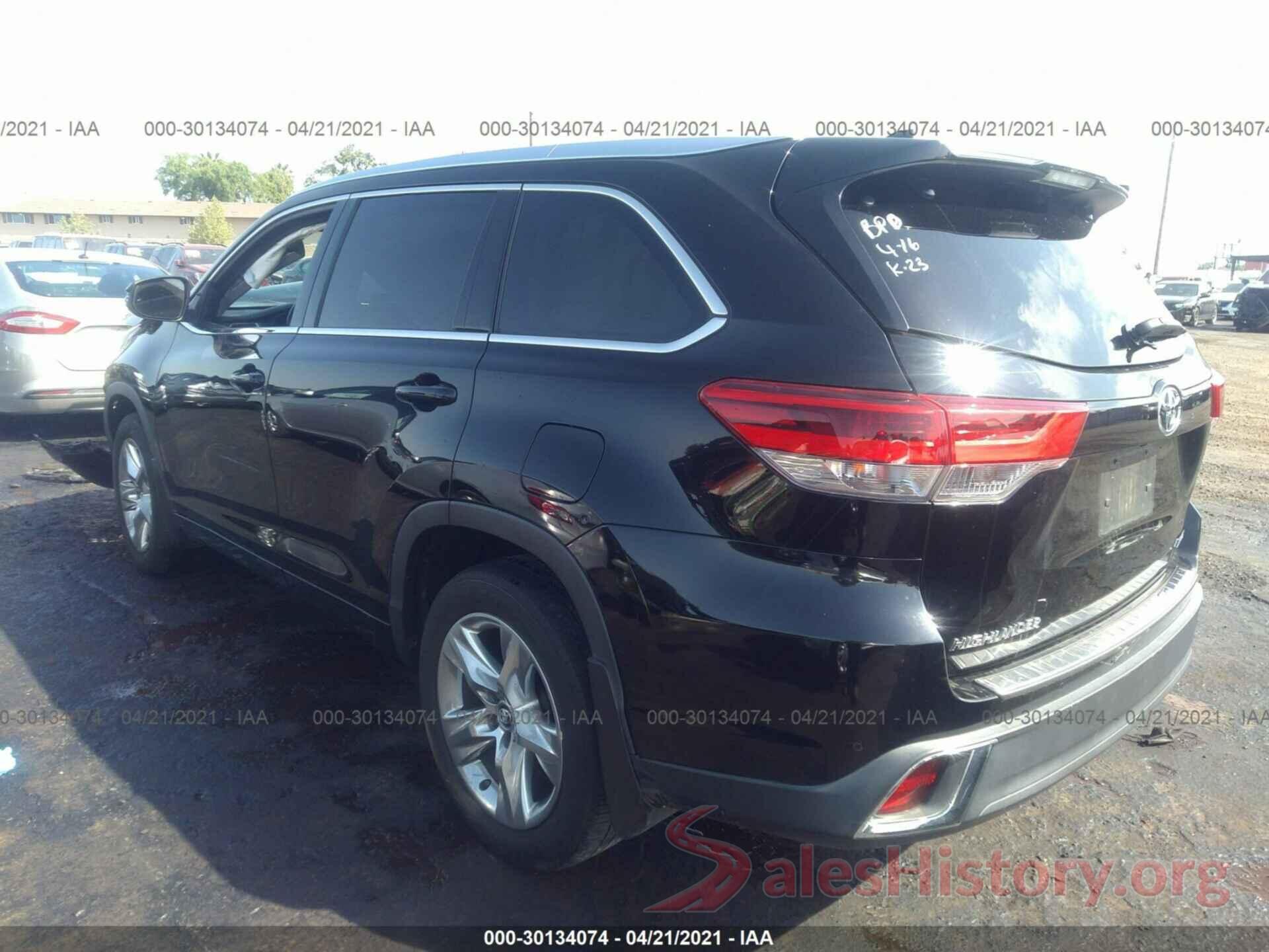 5TDYZRFH6HS208953 2017 TOYOTA HIGHLANDER