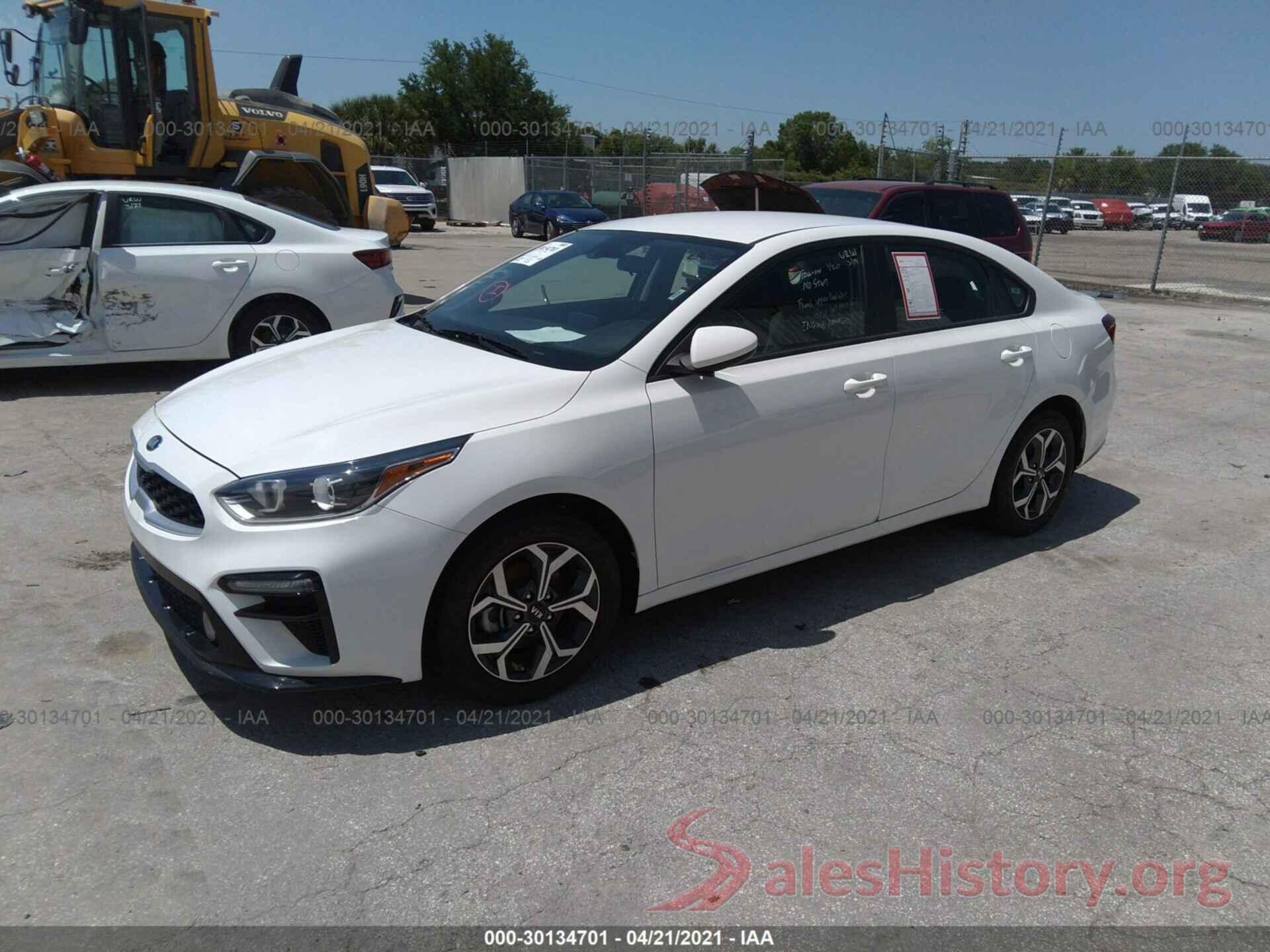 3KPF24ADXLE140632 2020 KIA FORTE