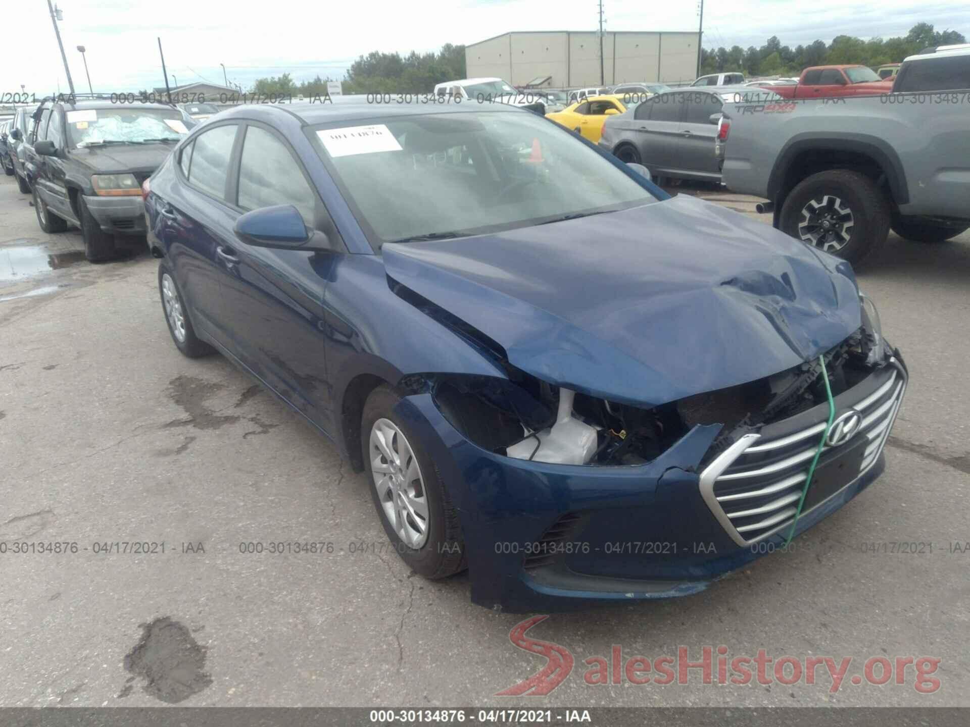 5NPD74LF0HH184049 2017 HYUNDAI ELANTRA