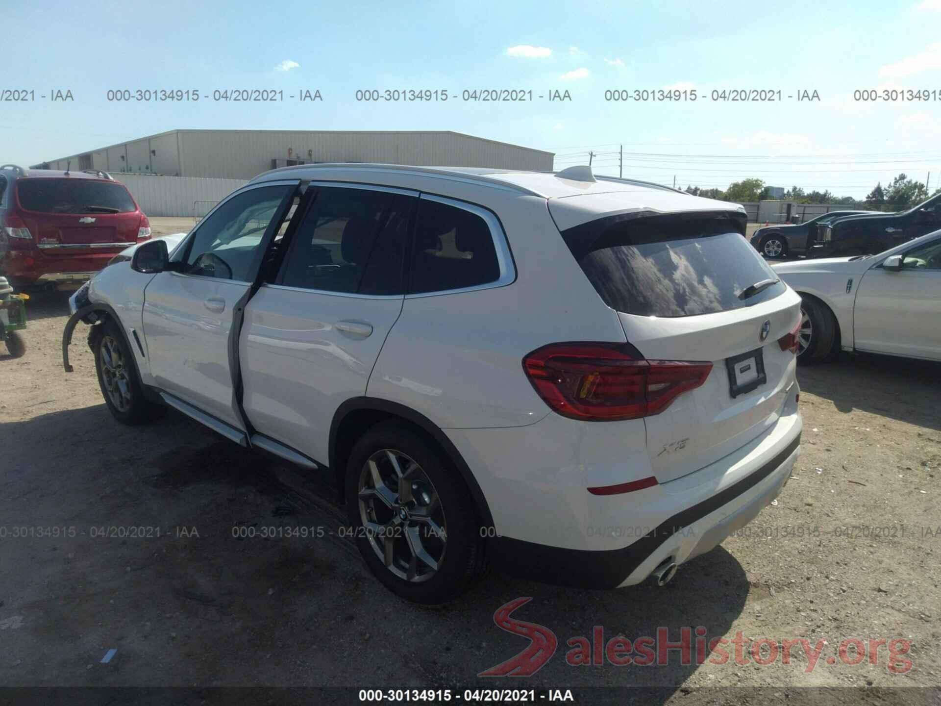 5UXTY3C00M9F65001 2021 BMW X3