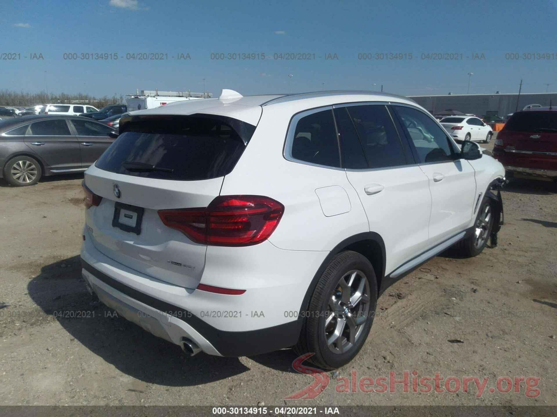 5UXTY3C00M9F65001 2021 BMW X3