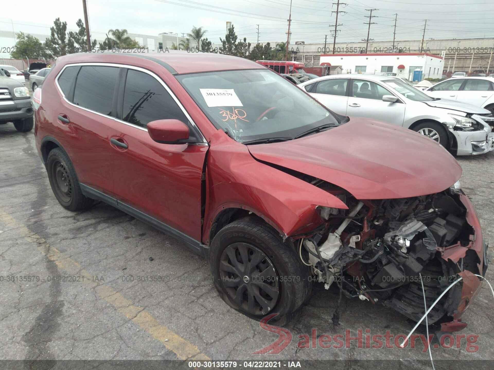 KNMAT2MT8GP734592 2016 NISSAN ROGUE