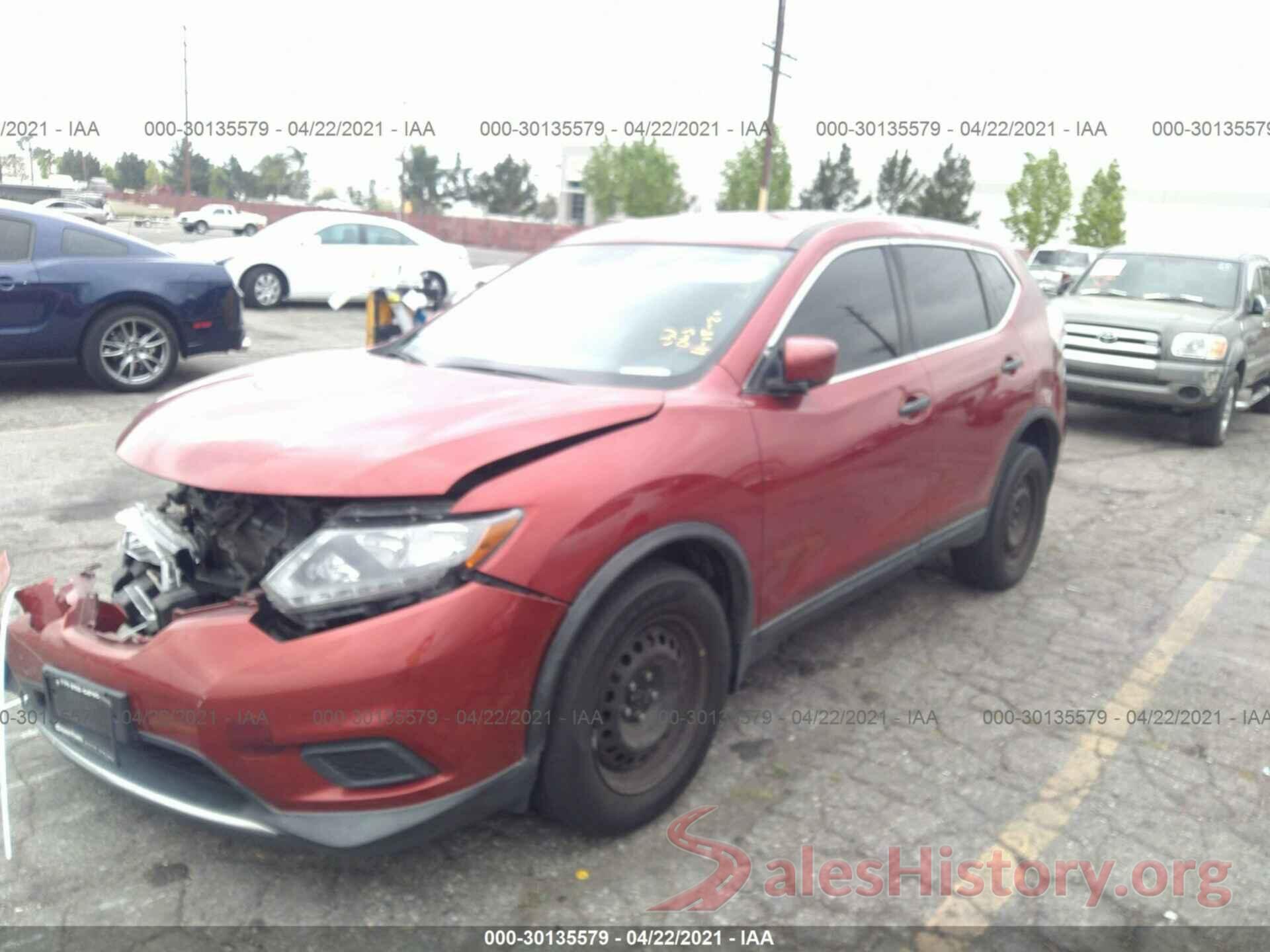 KNMAT2MT8GP734592 2016 NISSAN ROGUE