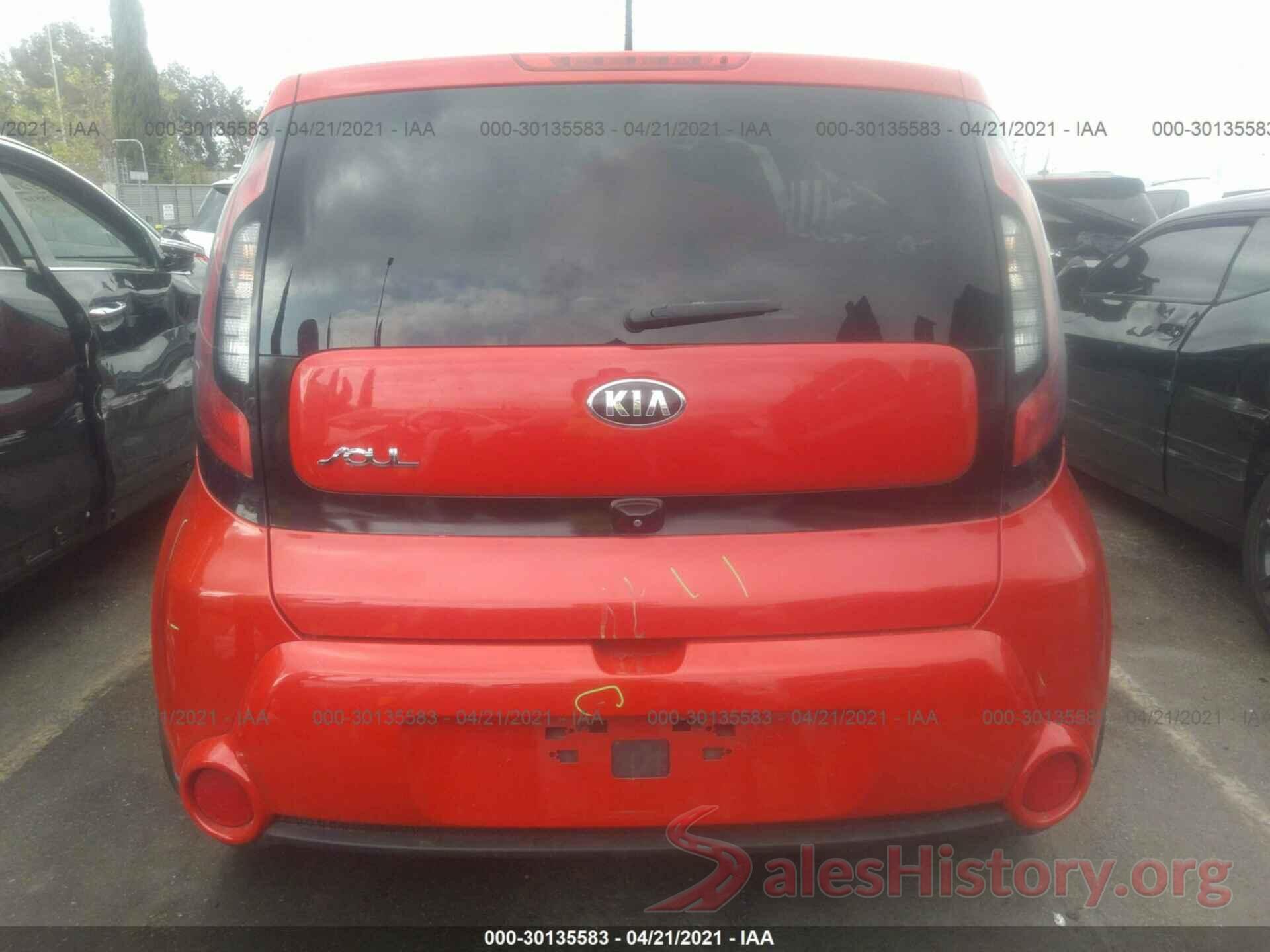 KNDJX3A51G7818835 2016 KIA SOUL